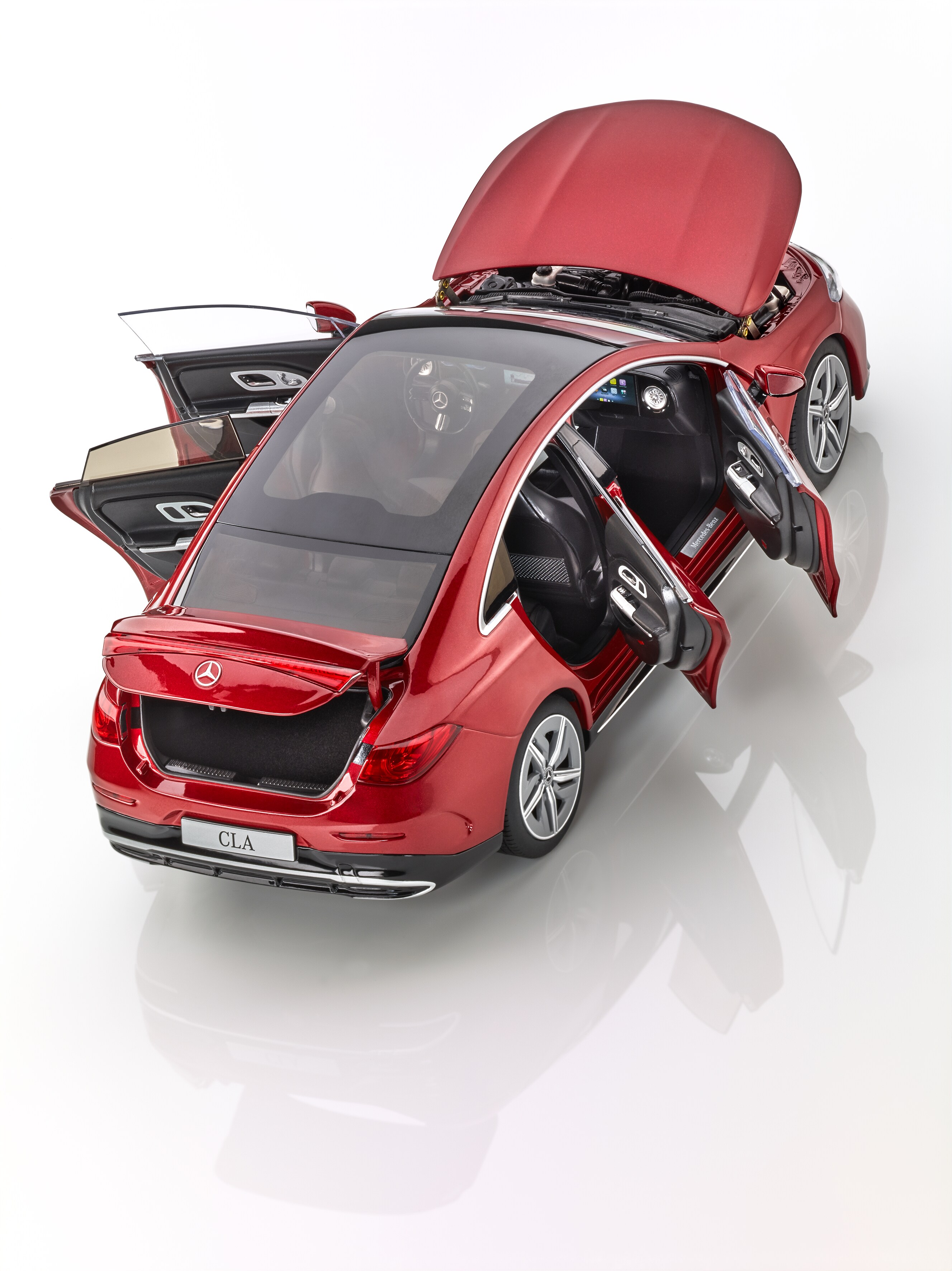 CLA Coupé, C178 - MANUFACTORY czerwień patagońska metalik, NZG, 1:18