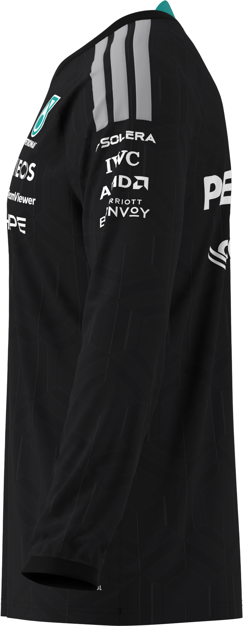 Męska z długim rękawem, Kierowca, Mercedes-AMG F1 - czerń, XS