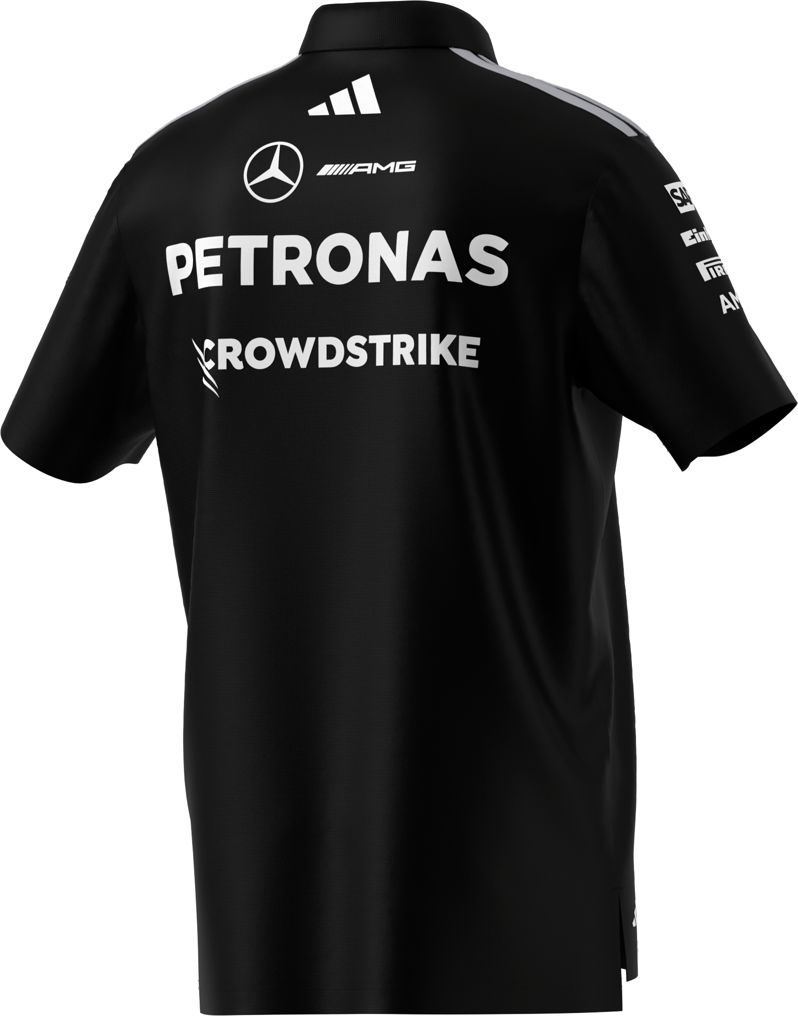 Męska koszulka polo, Team, Mercedes-AMG F1 - czerń, XXL