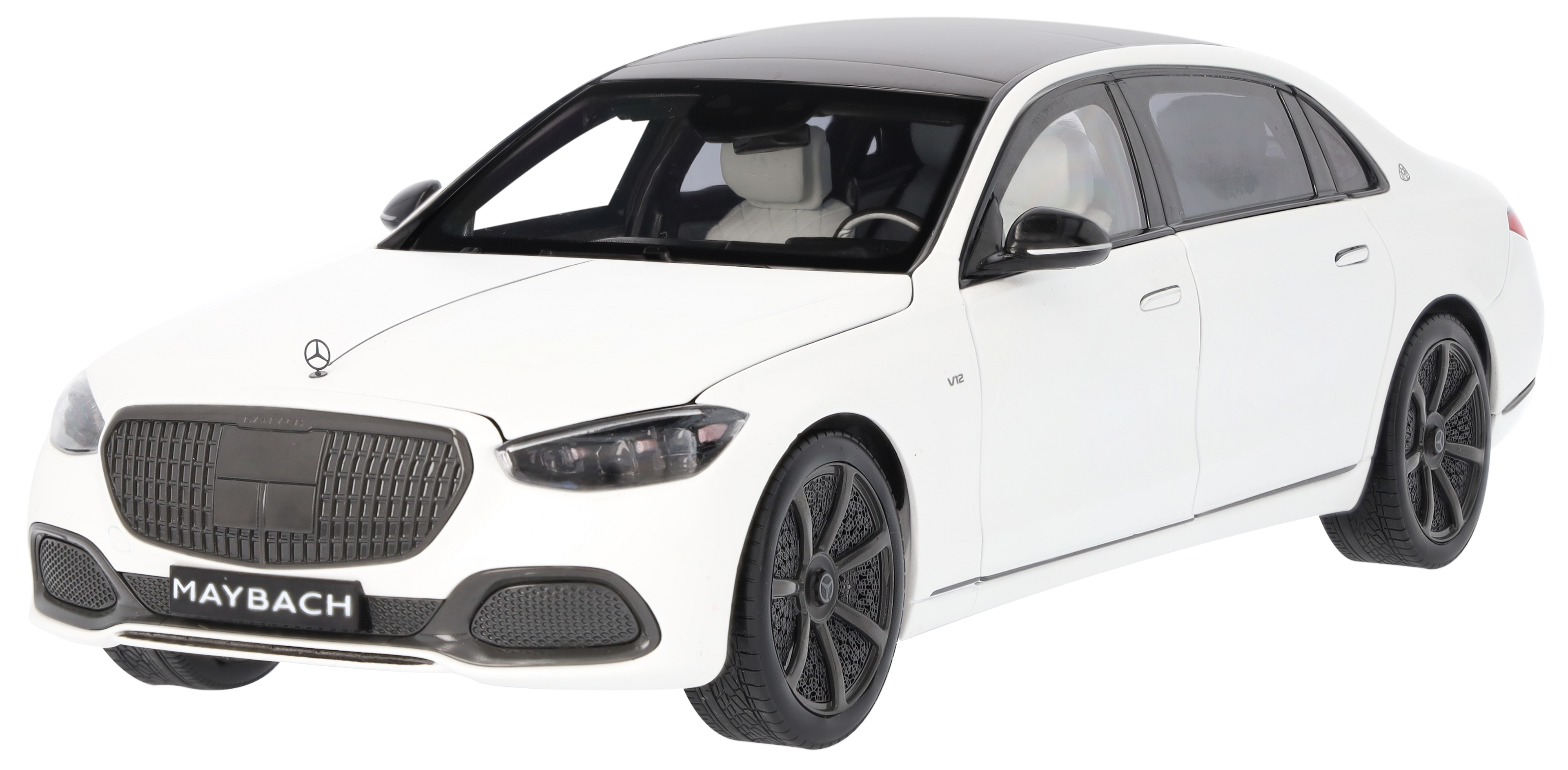 Mercedes-Maybach S 680 4MATIC, Night Series, X223 - MANUFAKTUR opalithweiß magno, Norev, 1:18