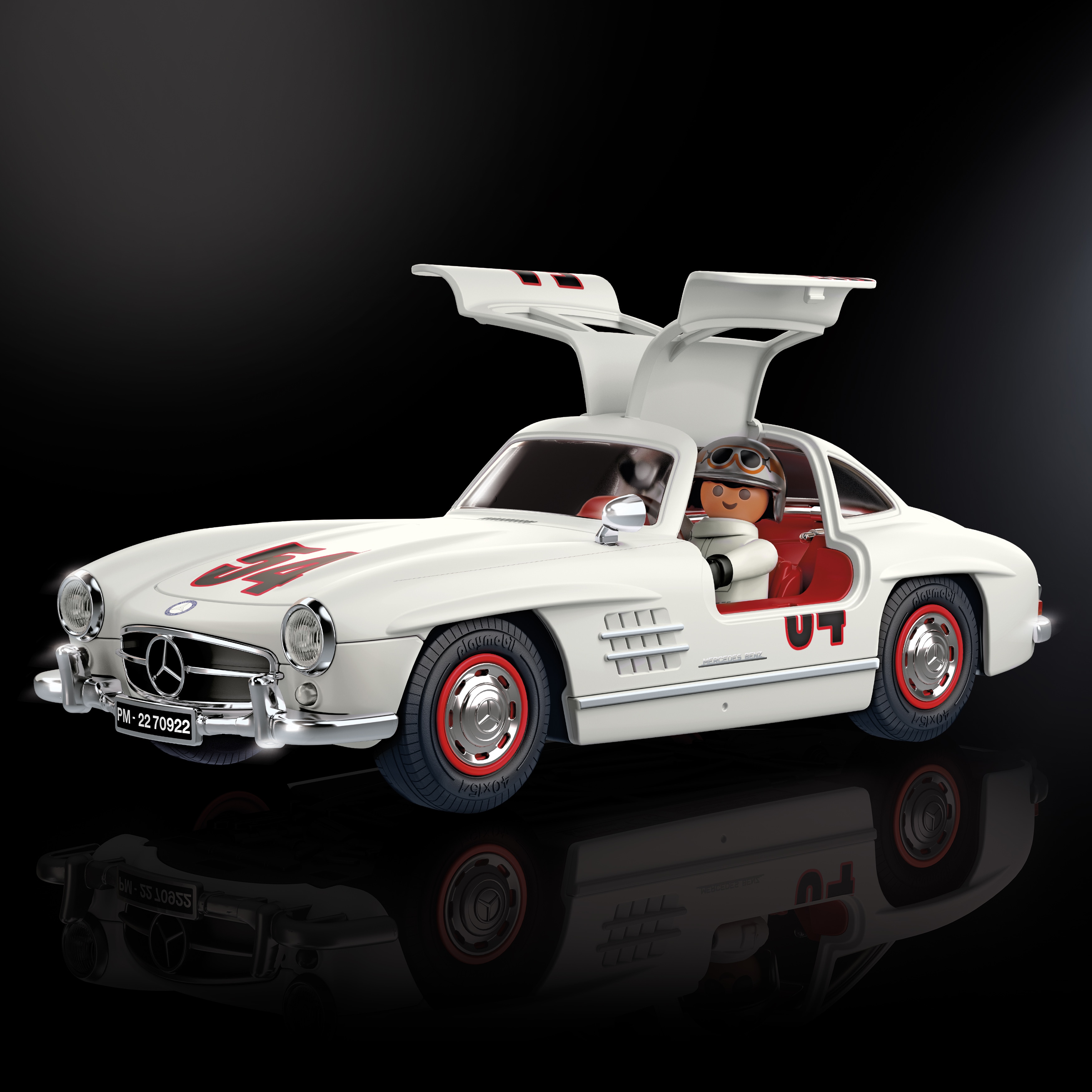 300 SL Coupé (1954-1957) W 198, playmobil-Set - weiß, playmobil, 1:18