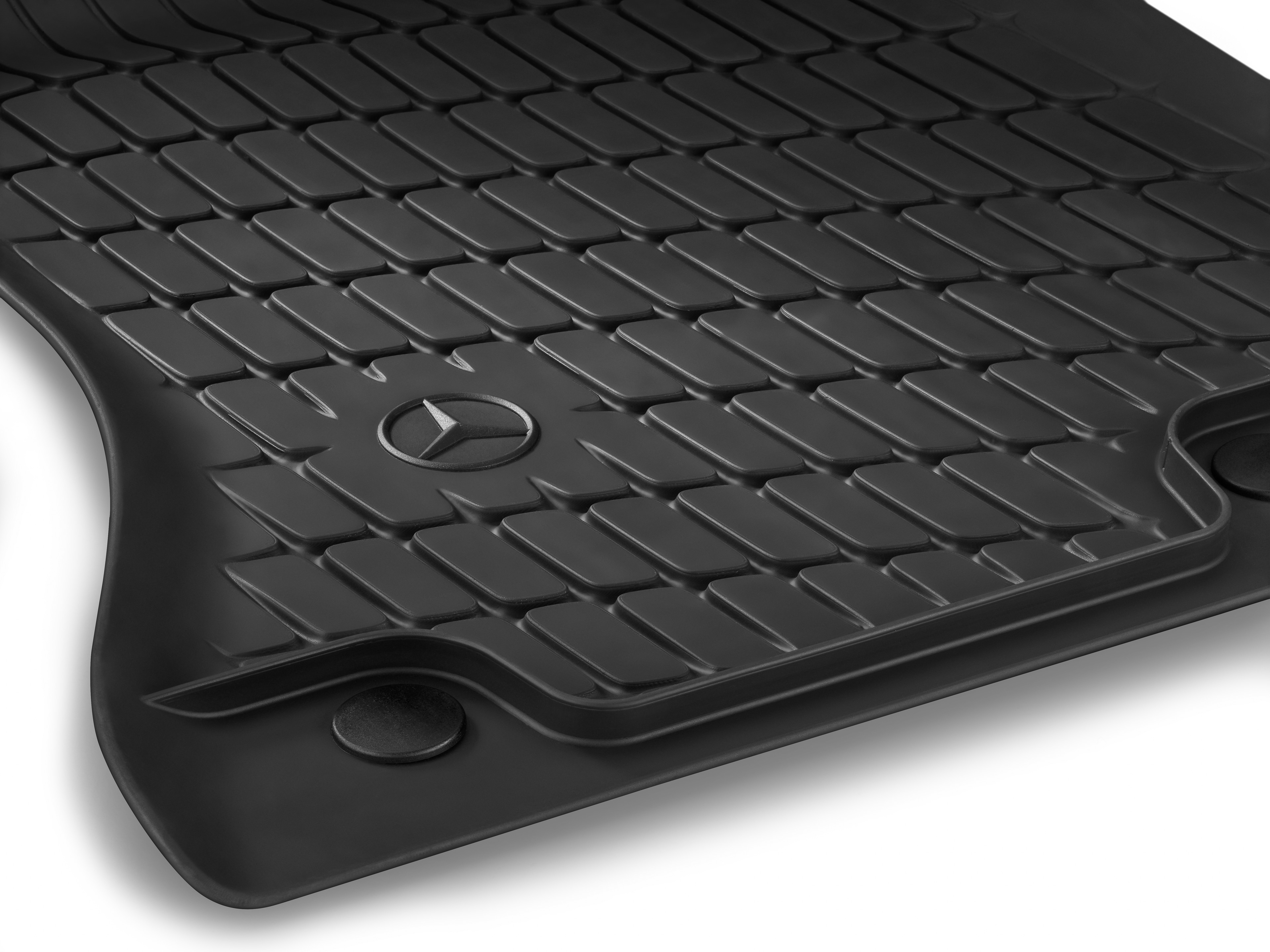 Maty na każdą pogodę Dynamic Squares, Maty po stronie kierowcy i pasażera, Zestaw 2-częściowy - kierownica z lewej strony, czerń