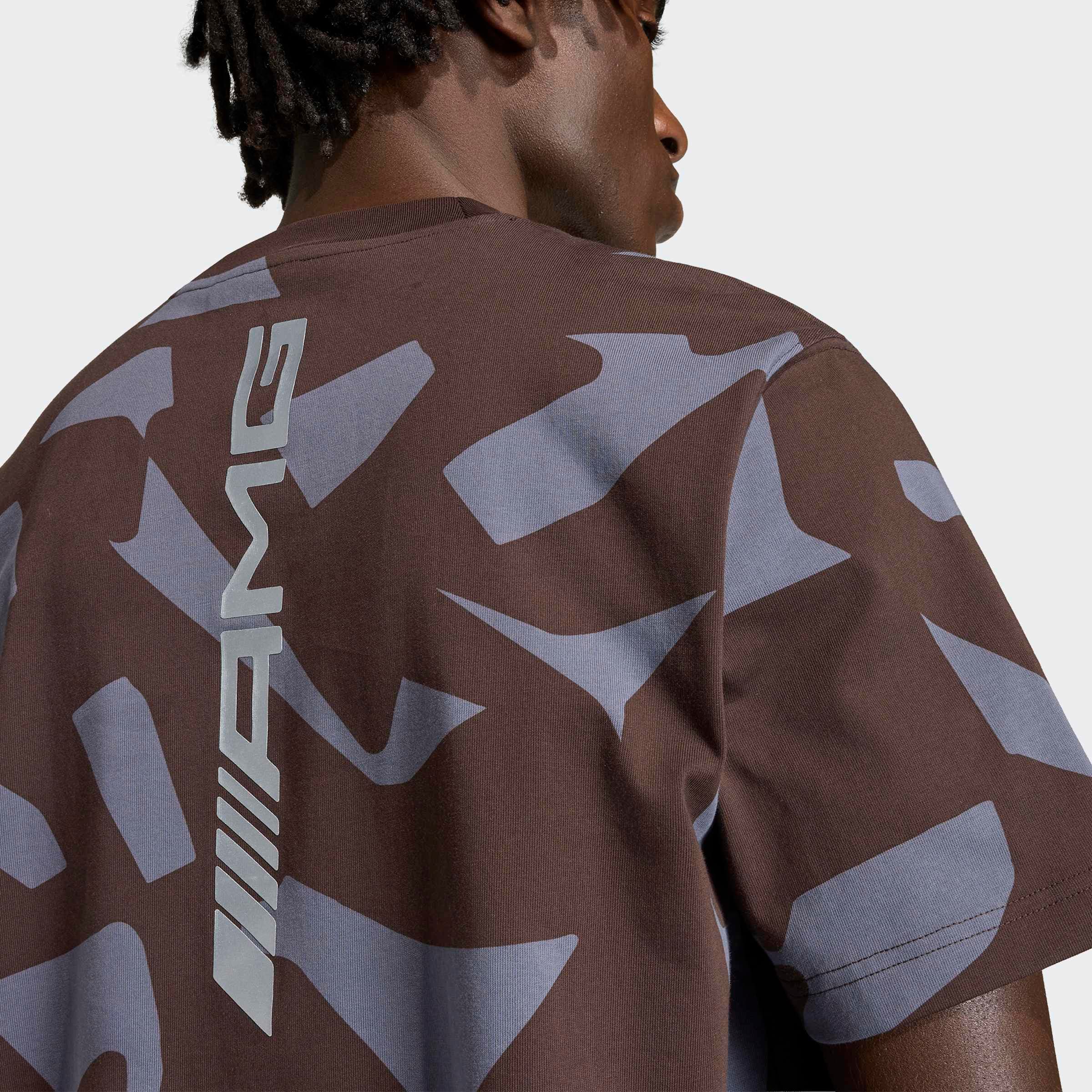 T-shirt AMG unisex - ciemny brąz, M