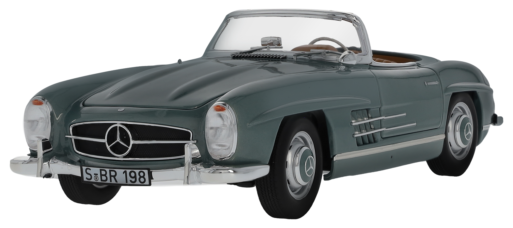 300 SL Roadster W 198 II (1957-1963) - jasnozielony, Norev, 1:18