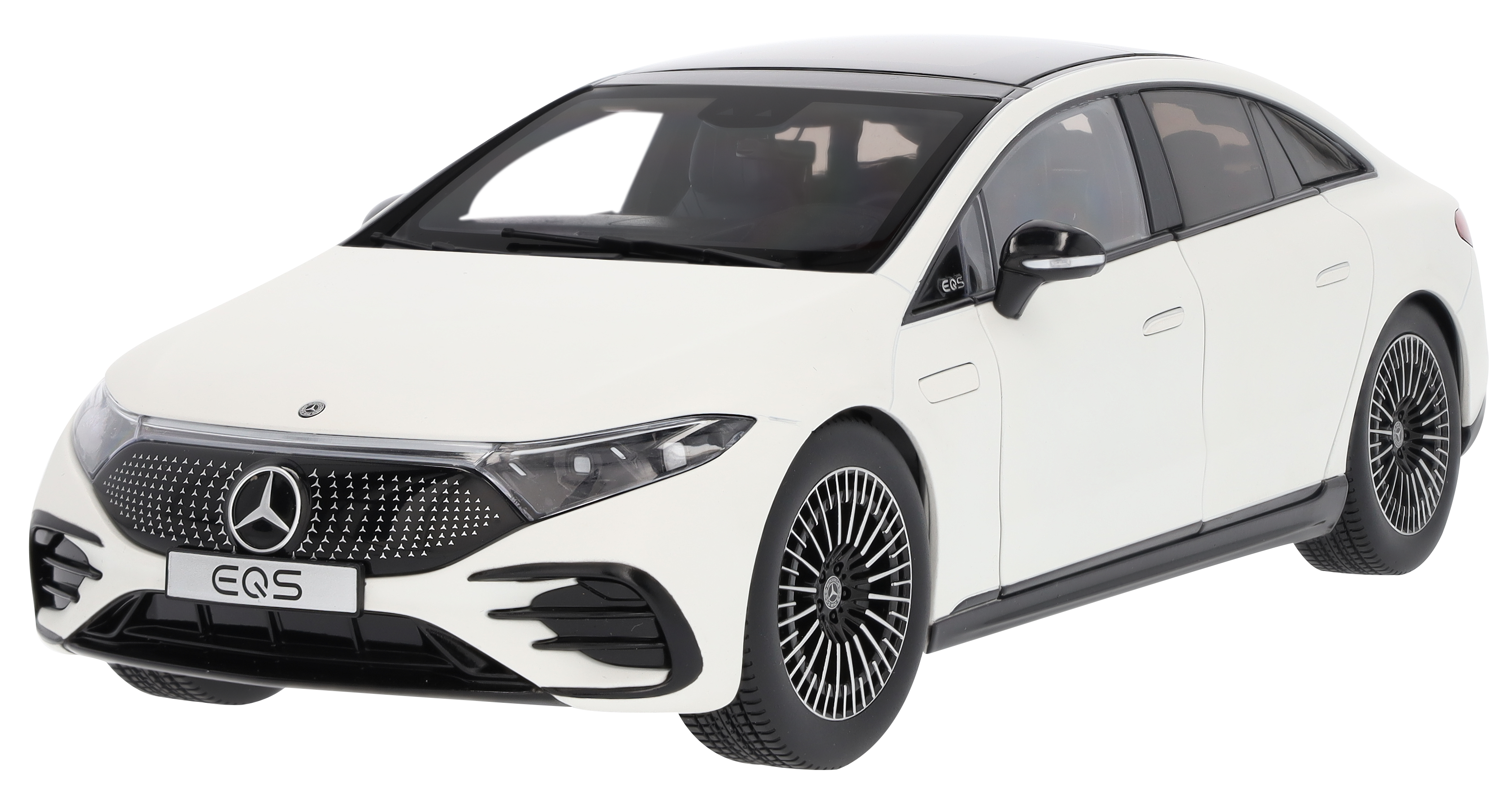 EQS, Limousine, V297 - MANUFAKTUR opalithweiß bright, NZG, 1:18