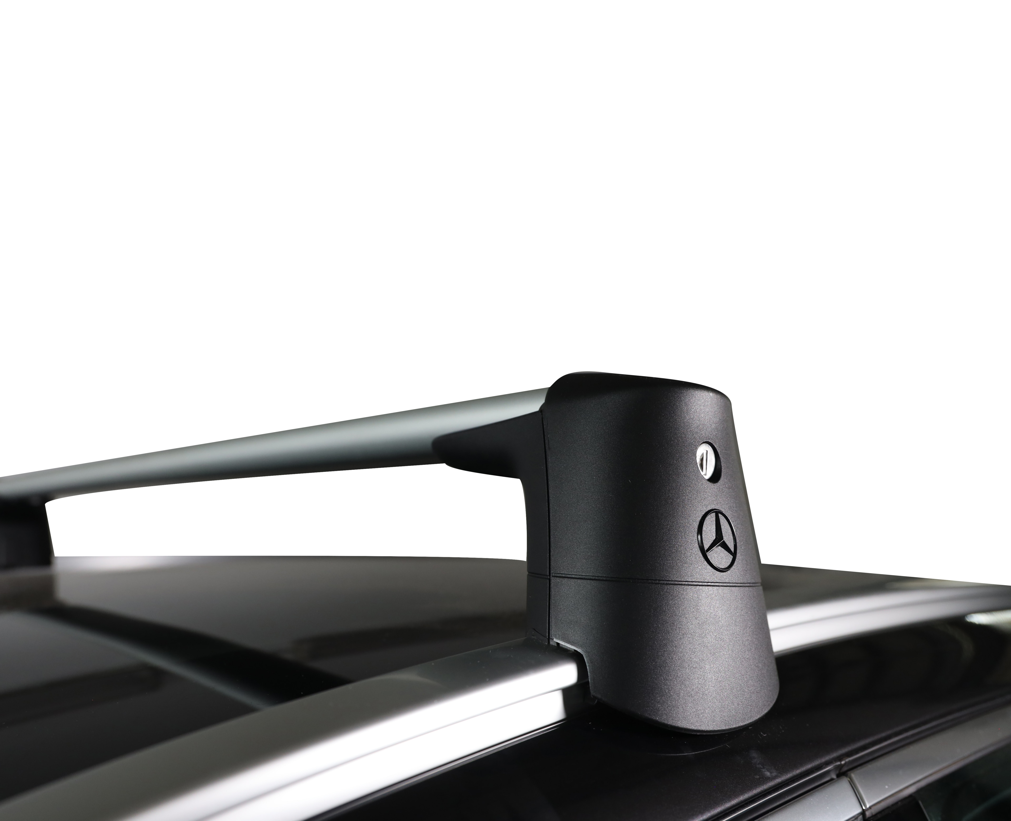 Bagażnik relingowy - aluminium, srebrny / czerń