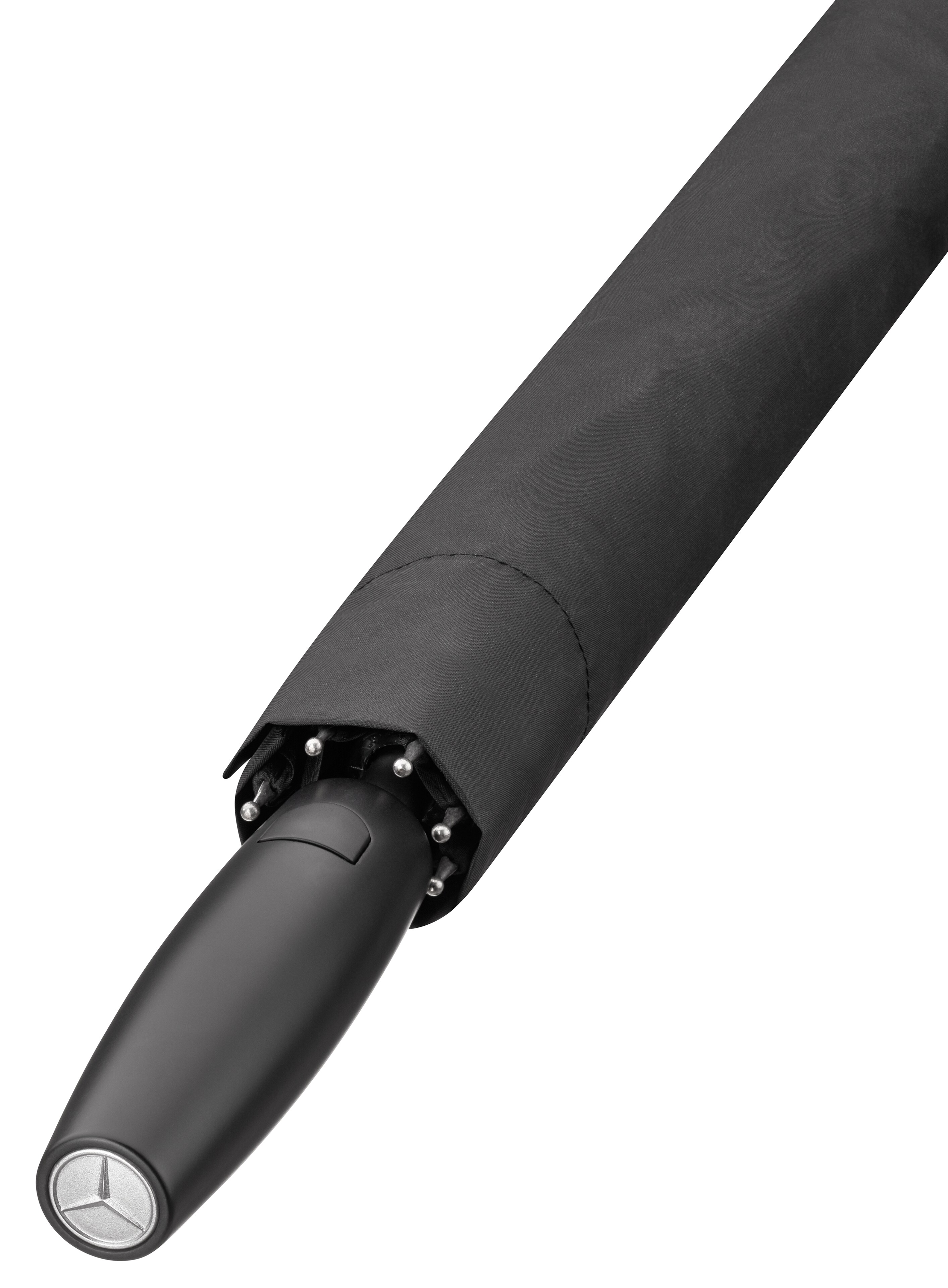 Parasol gościnny - czerń, aluminium / poliester (z recyklingu) / włókno szklane