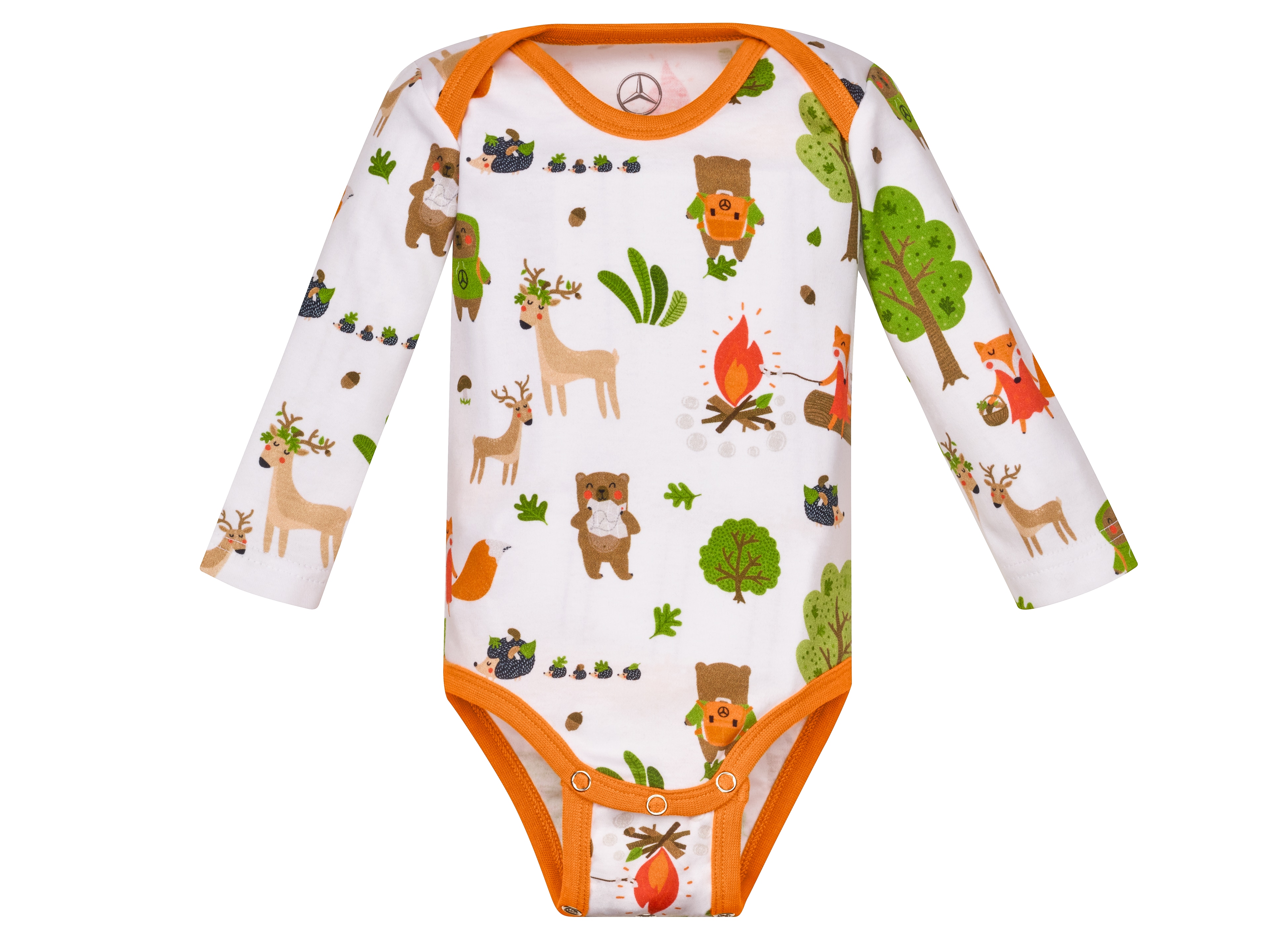 Babybody - weiß / bunt, 80/86