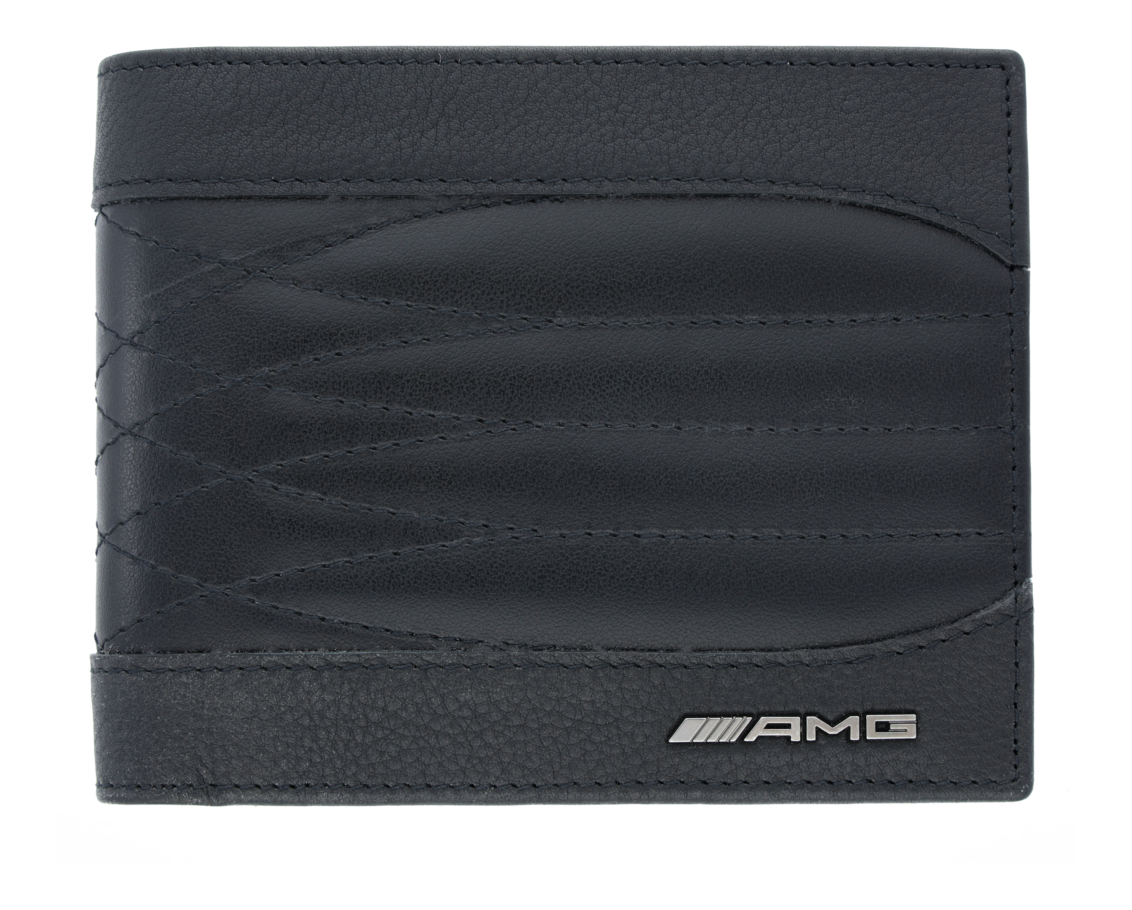 AMG Geldbörse - schwarz, Rindleder