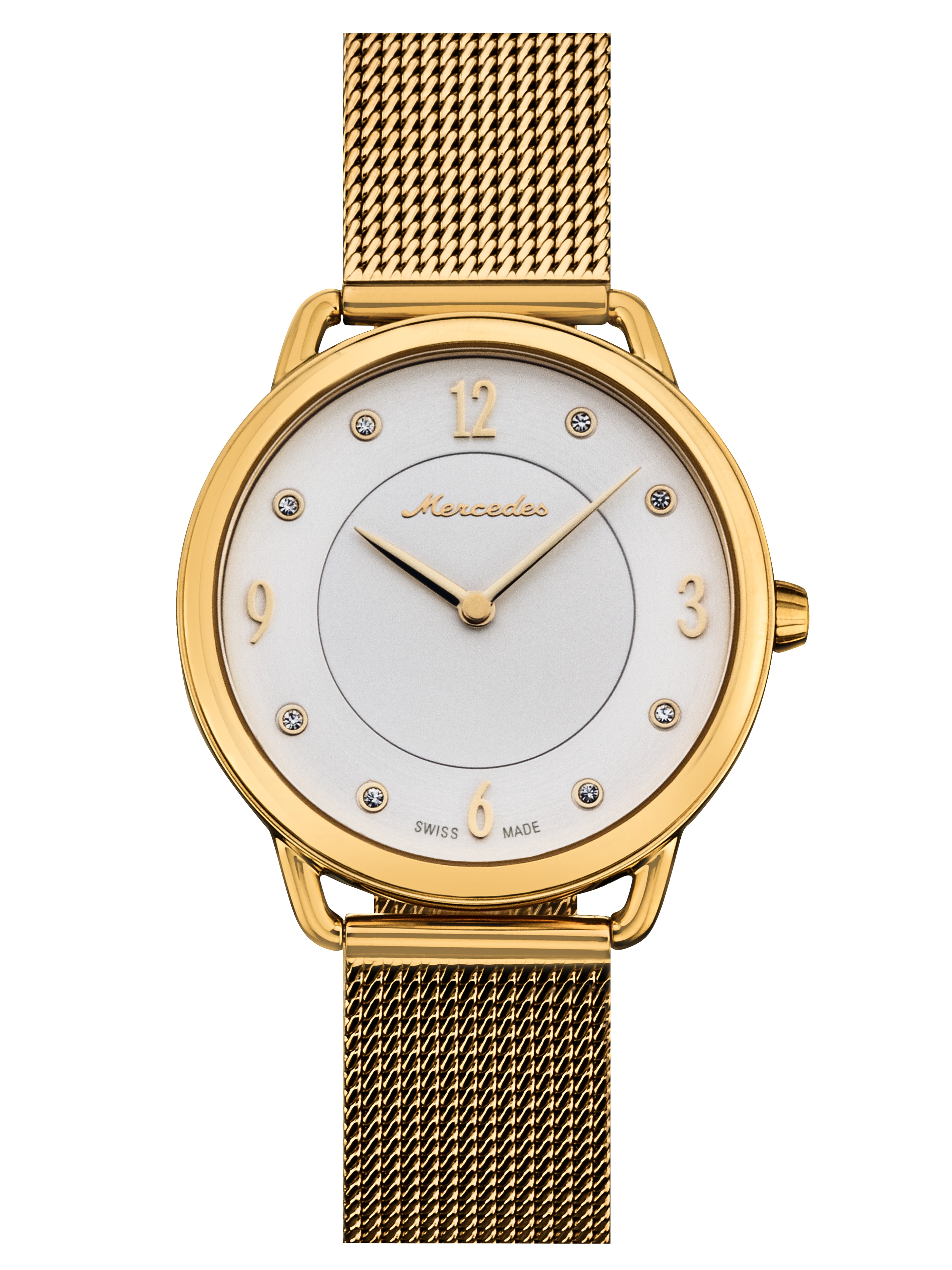 Armbanduhr Damen, Classic Lady - goldfarben, Edelstahl