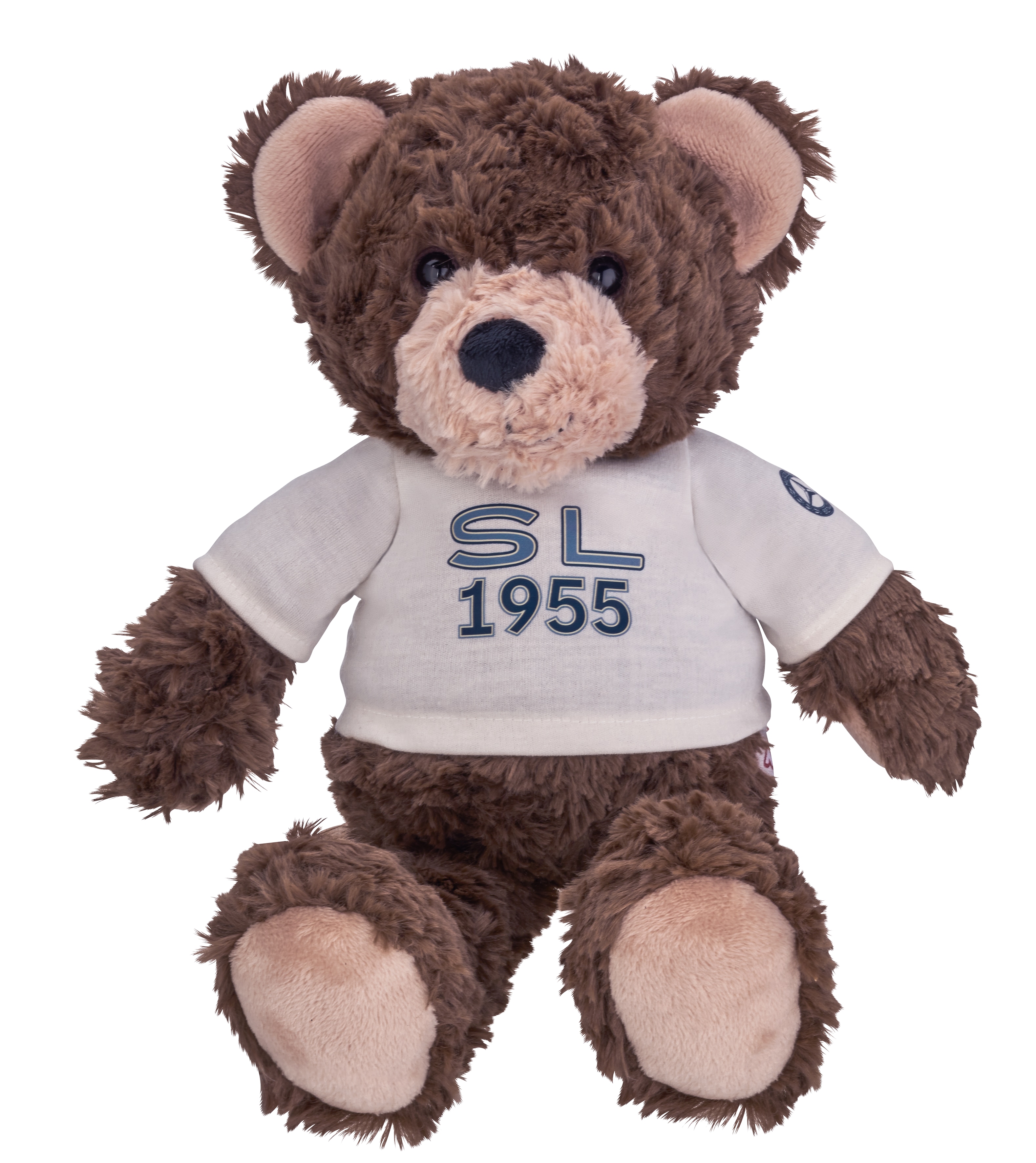 Pluszowy miś, SL - brązowy, poliester, Nici