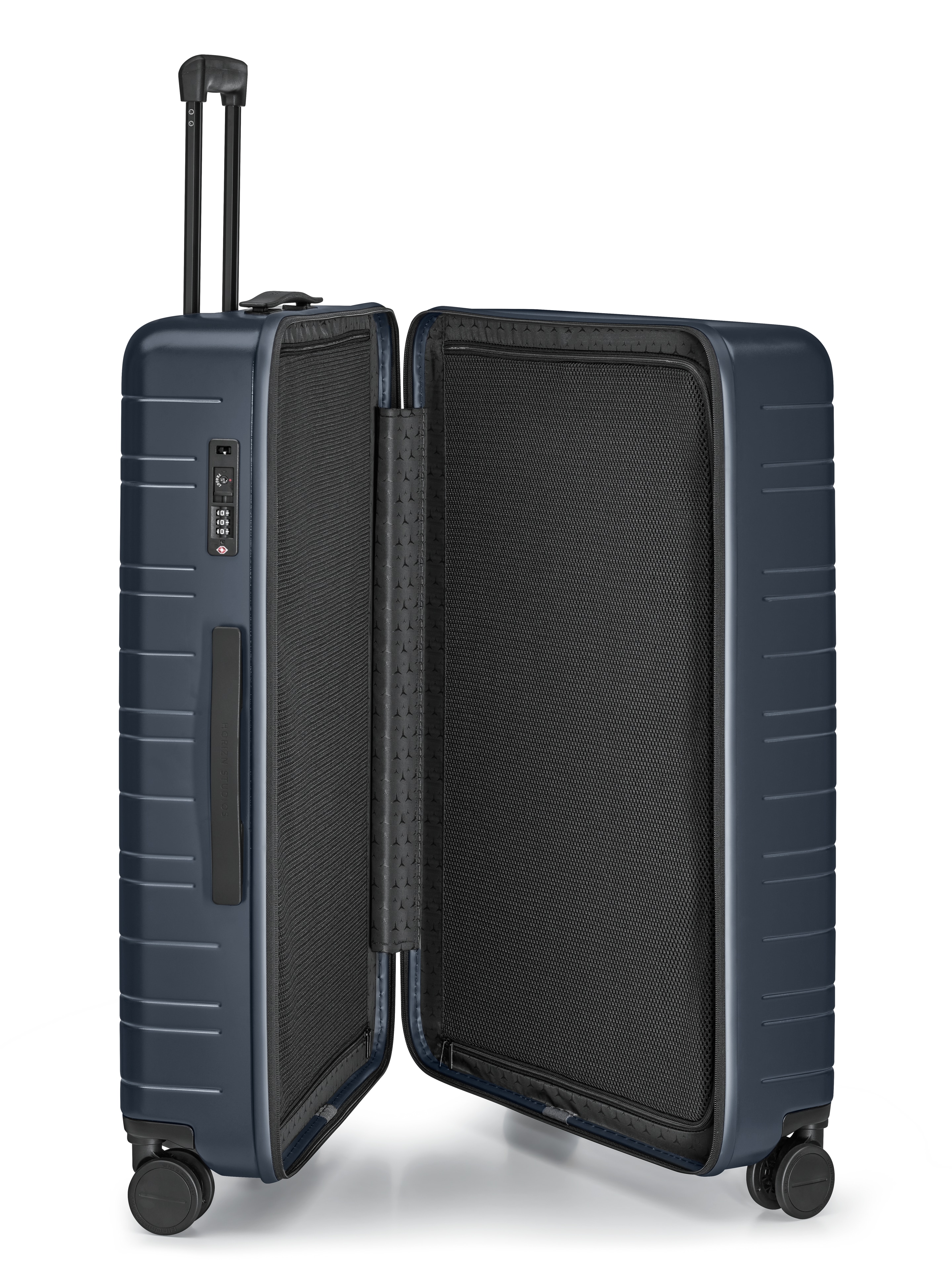 Koffer, H7 - dunkelblau, Polycarbonat / Polyester, HORIZN STUDIOS, 90 l