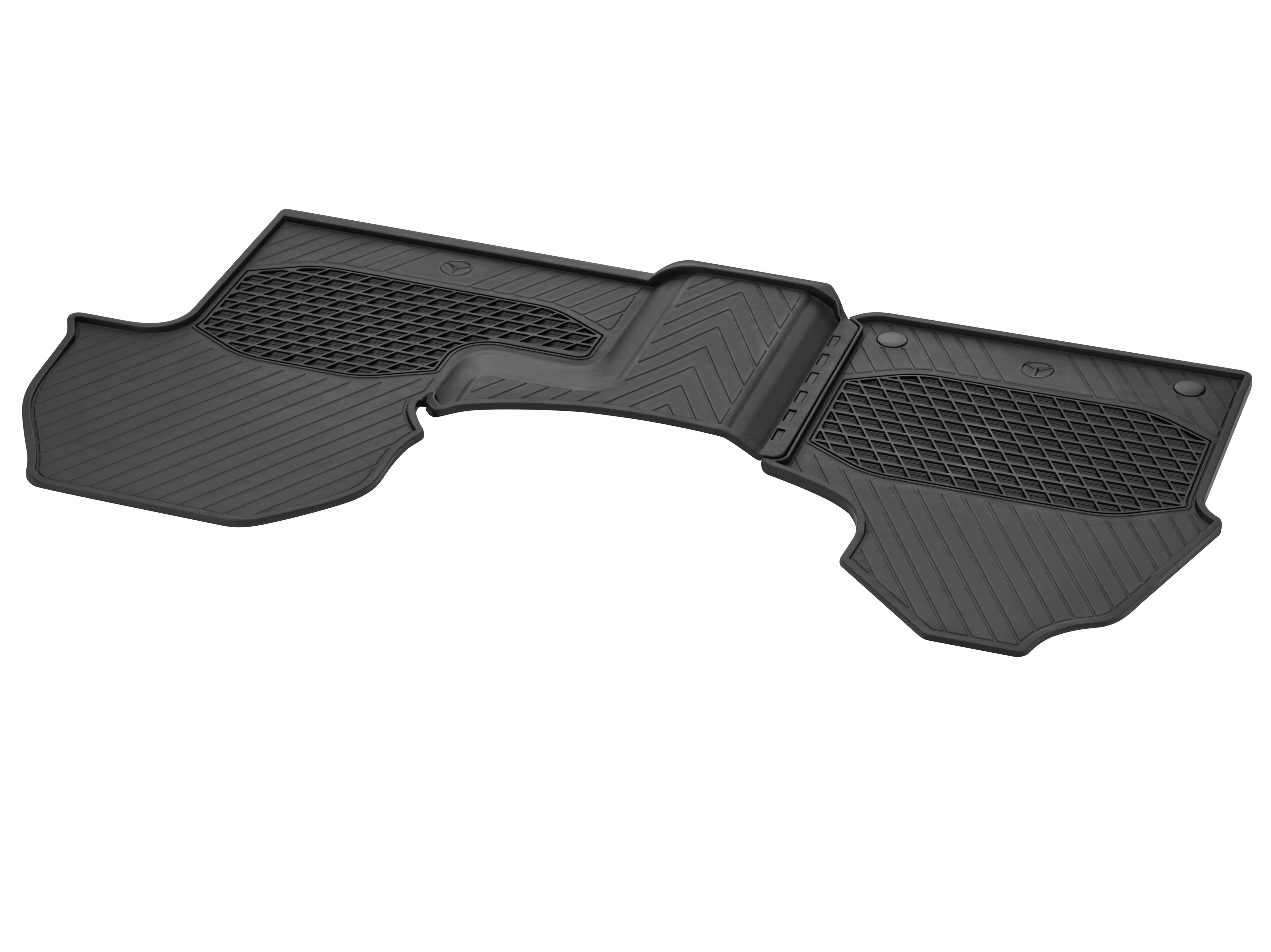 Maty na każdą pogodę, Maty po stronie kierowcy i pasażera, z/bez S23 (2-osobowy fotel pasażera), bez podłogowego kanału powietrza (H00), Zestaw 2-częściowy - kierownica z lewej strony, czerń