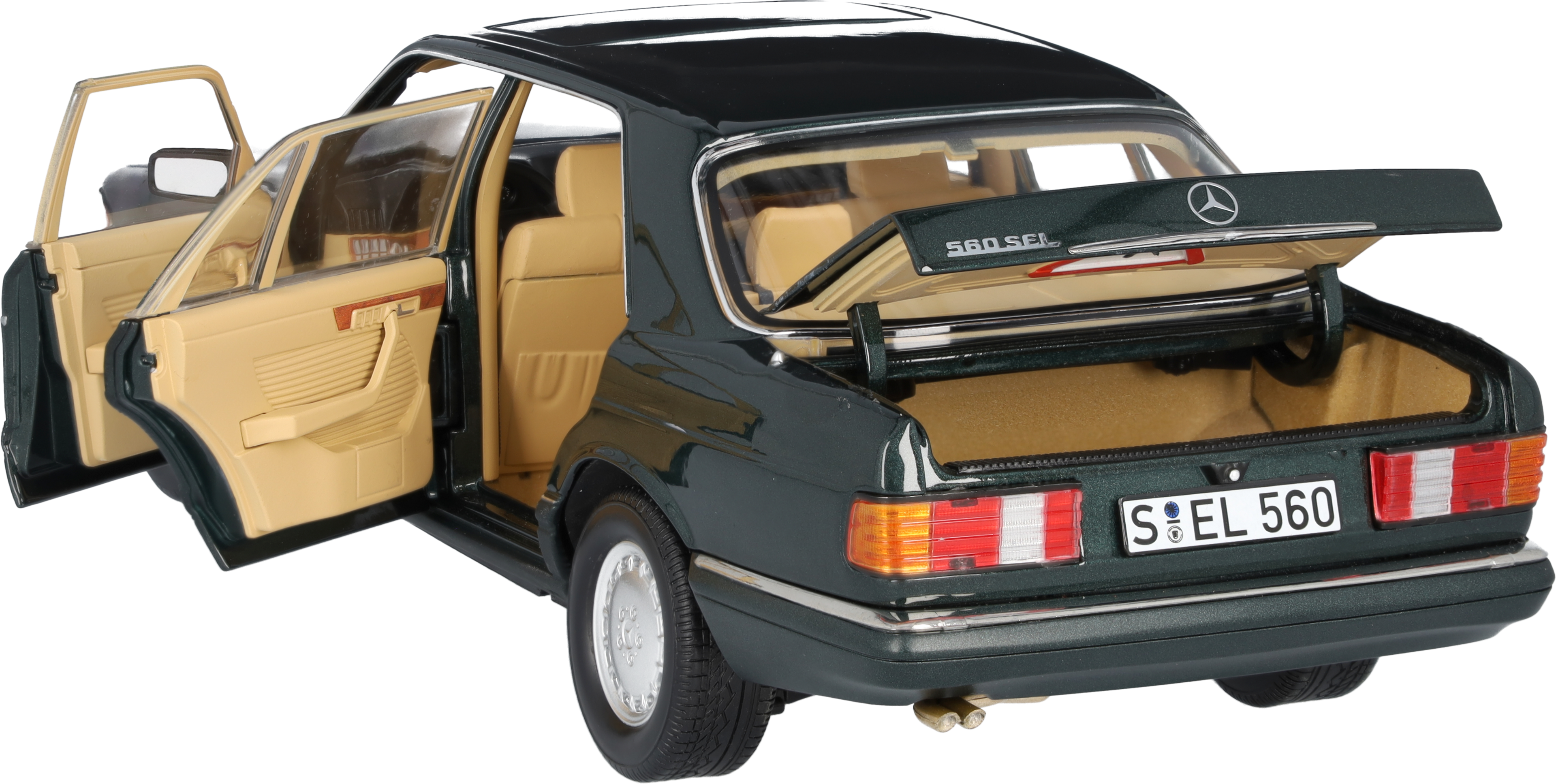 560 SEL V 126 (1985-1991) - zieleń malachitu, Norev, 1:18