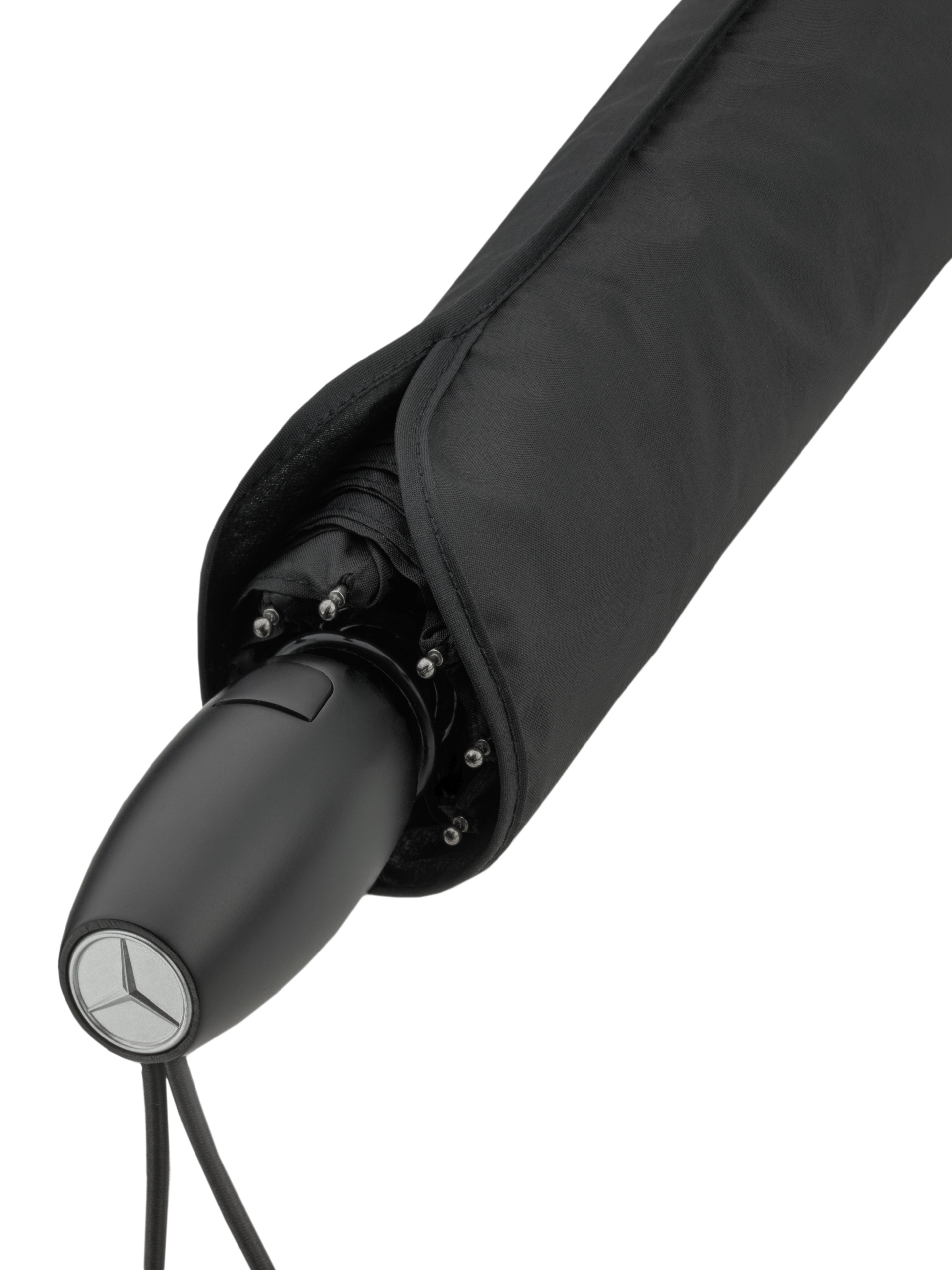 Parasol składany - czerń, stal / poliester