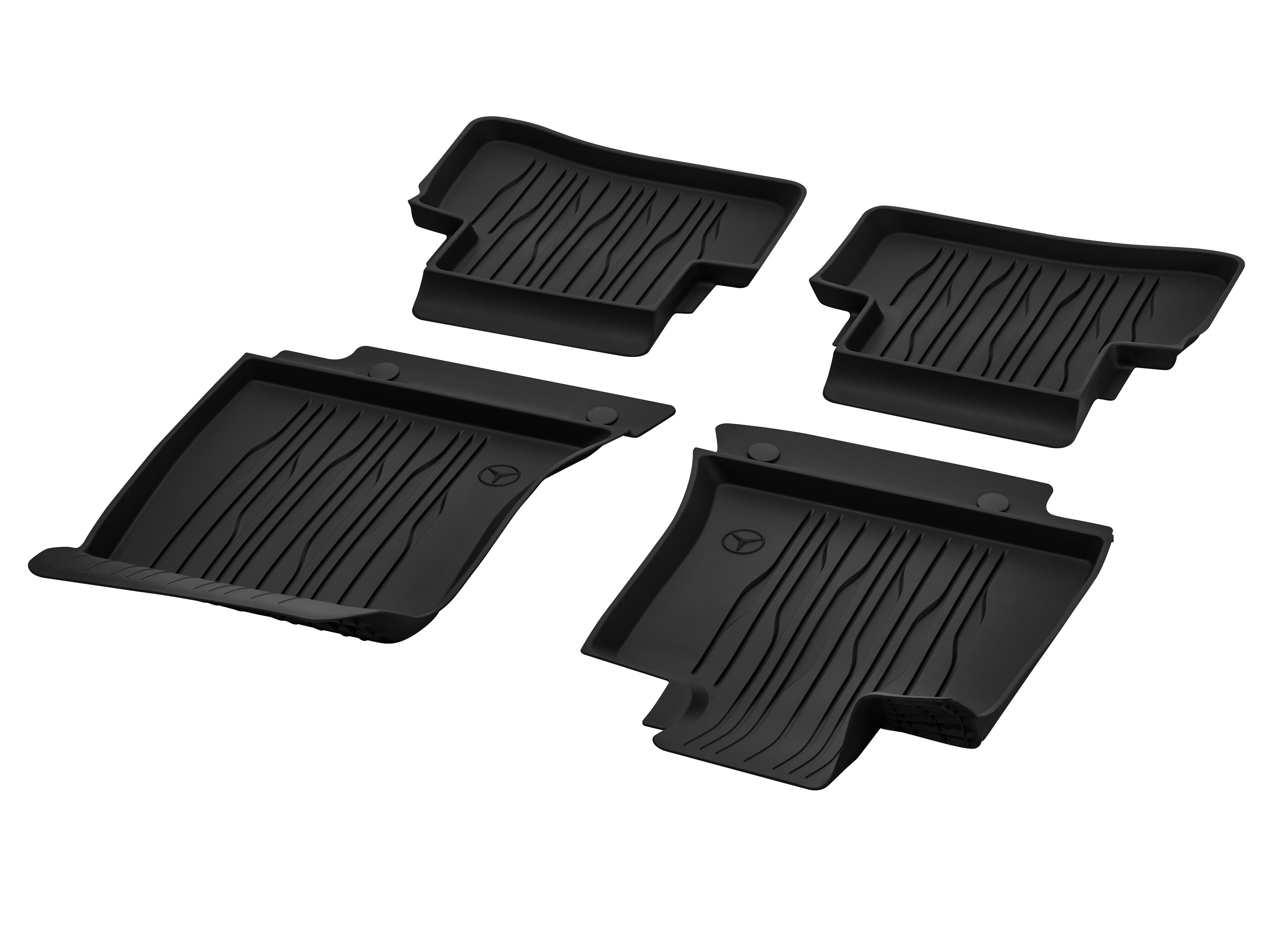 Allwettermatten, Dynamic Lines, Fahrer-/Beifahrermatte, 2-teilig - LL, schwarz