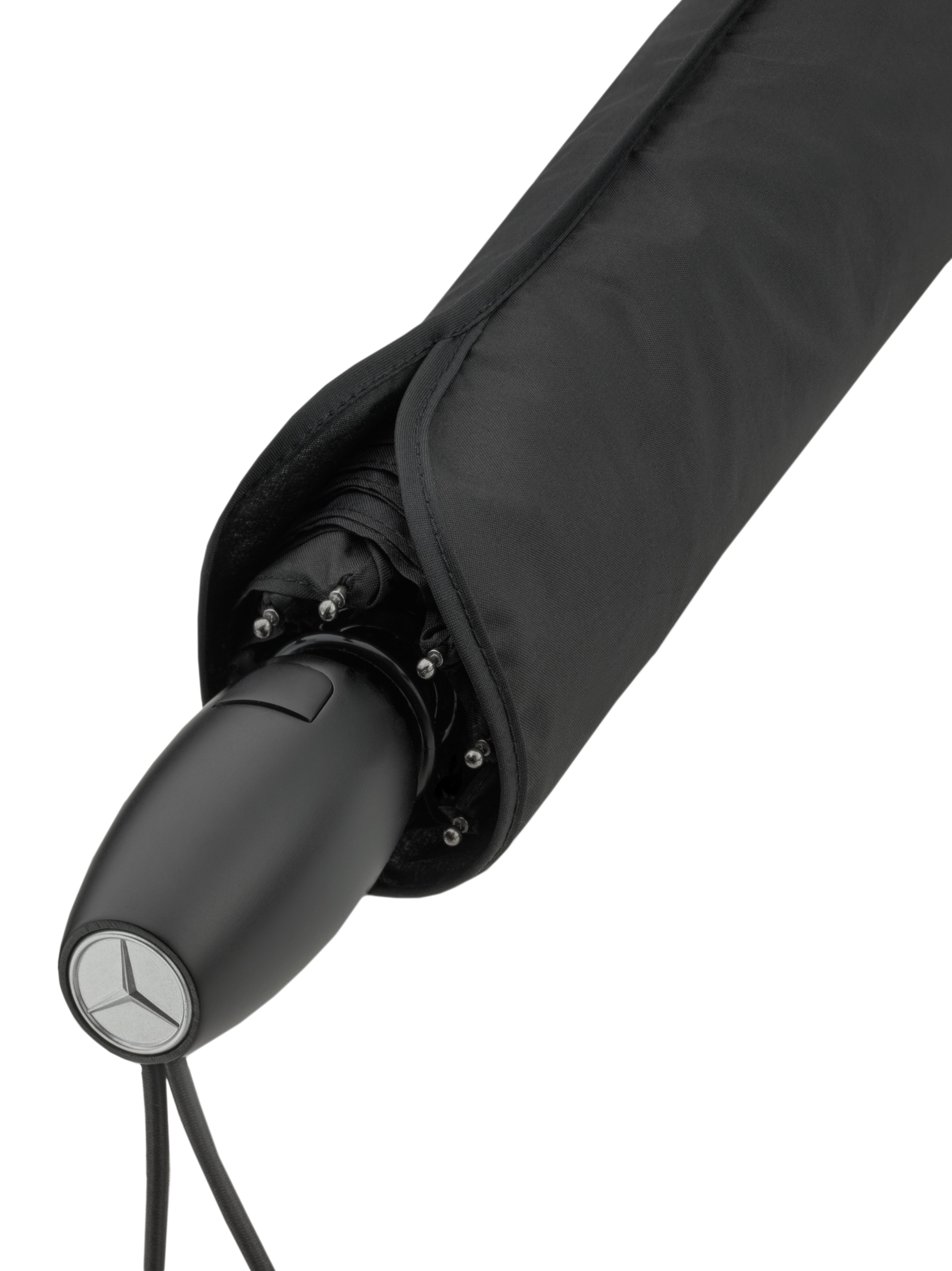 Taschenschirm - schwarz, Stahl / Polyester