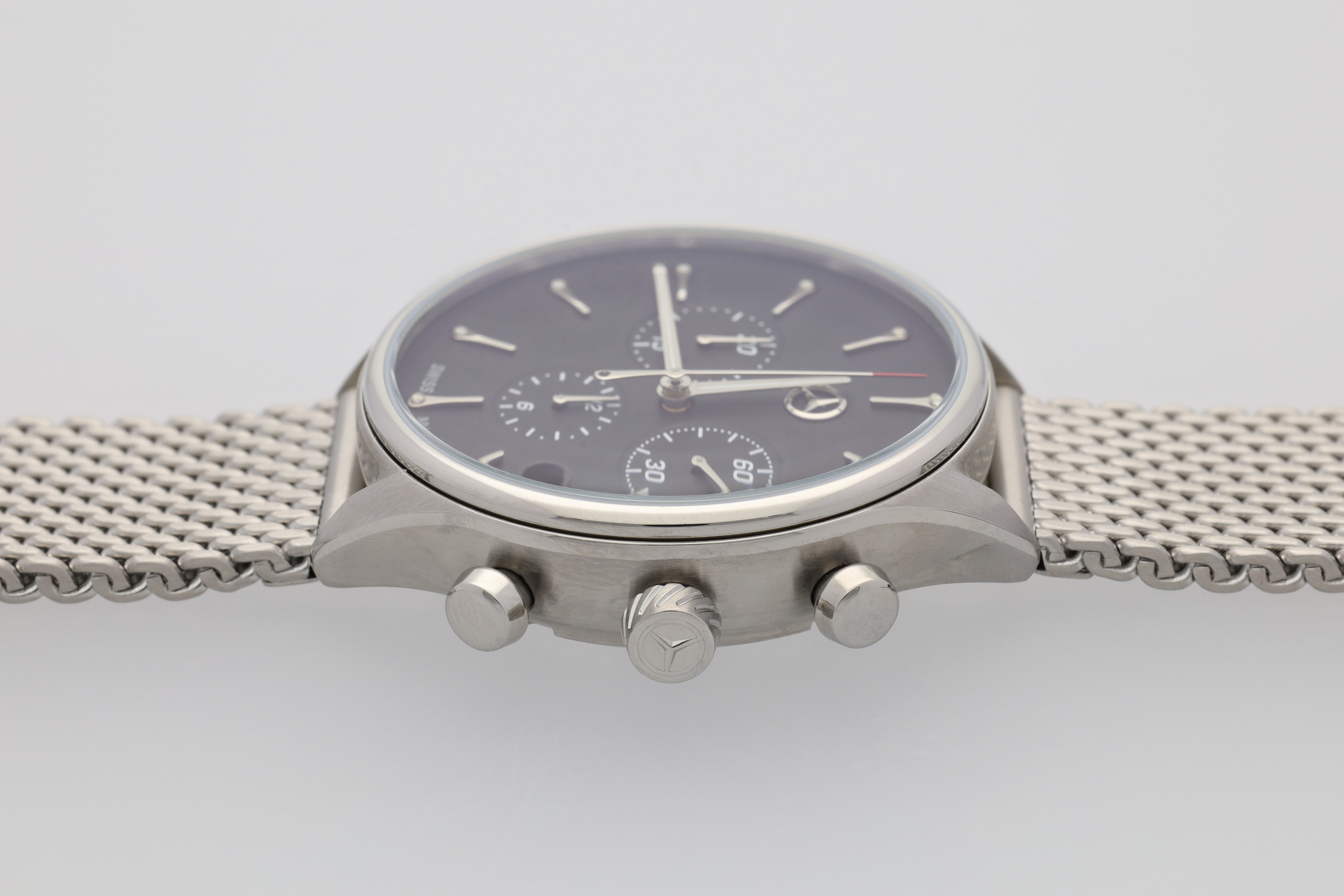 Armbanduhr Damen, Sport Fashion - silberfarben / schwarz / rot, Edelstahl