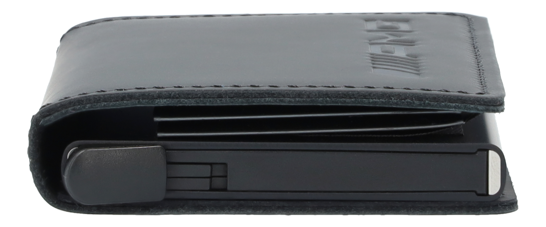 AMG Slimwallet - schwarz, Rindleder