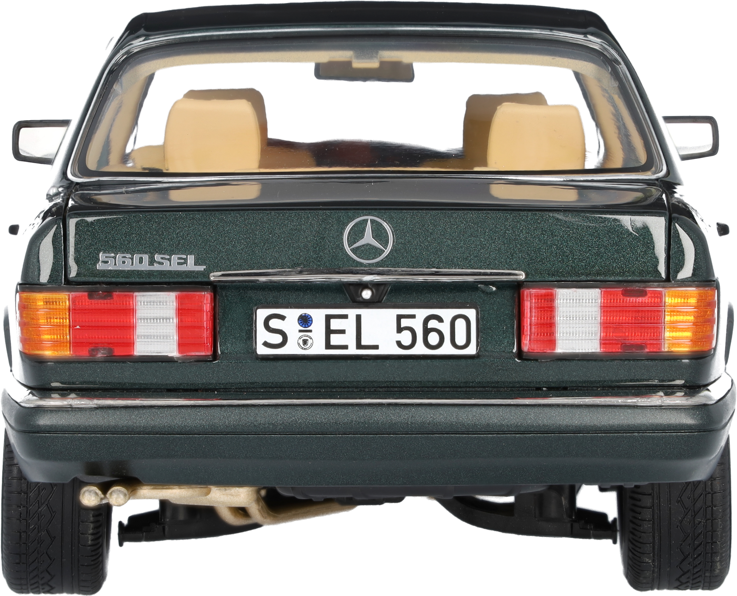 560 SEL V 126 (1985-1991) - malachitgrün, Norev, 1:18