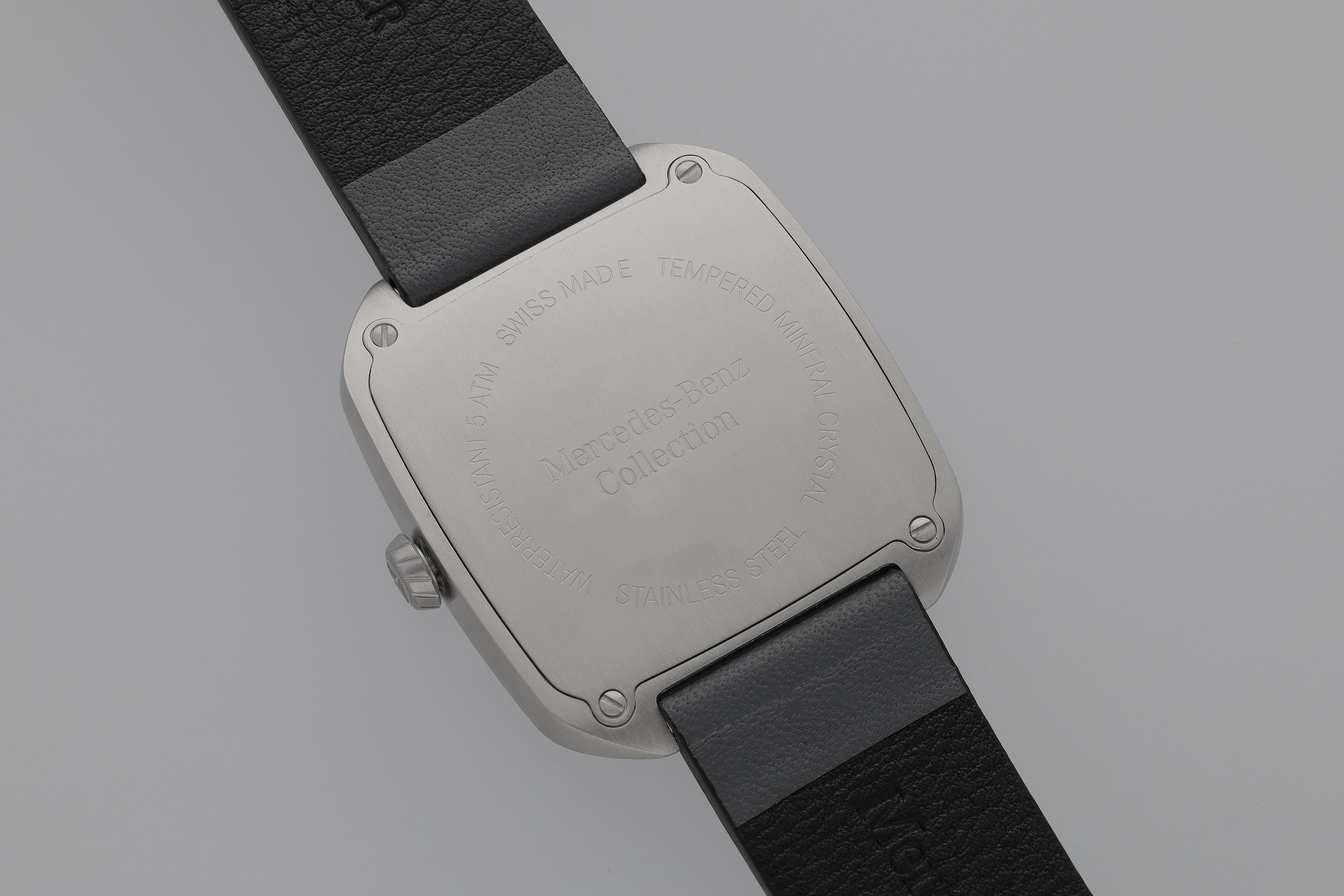 Armbanduhr Herren, Modern - anthrazit / silberfarben / schwarz, Edelstahl / Kalbsleder