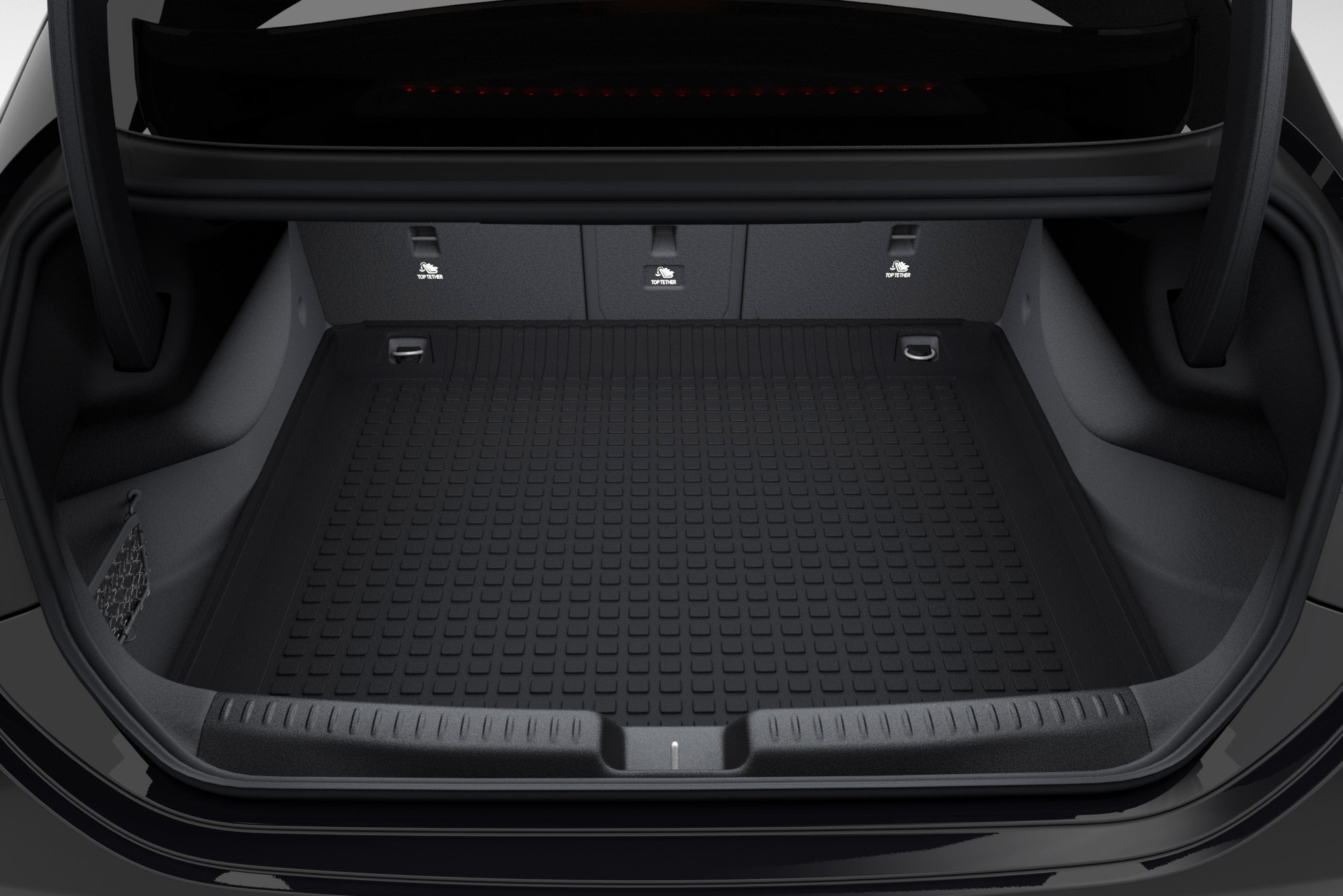 Wkładka do bagażnika, płaska - czerń, polipropylen