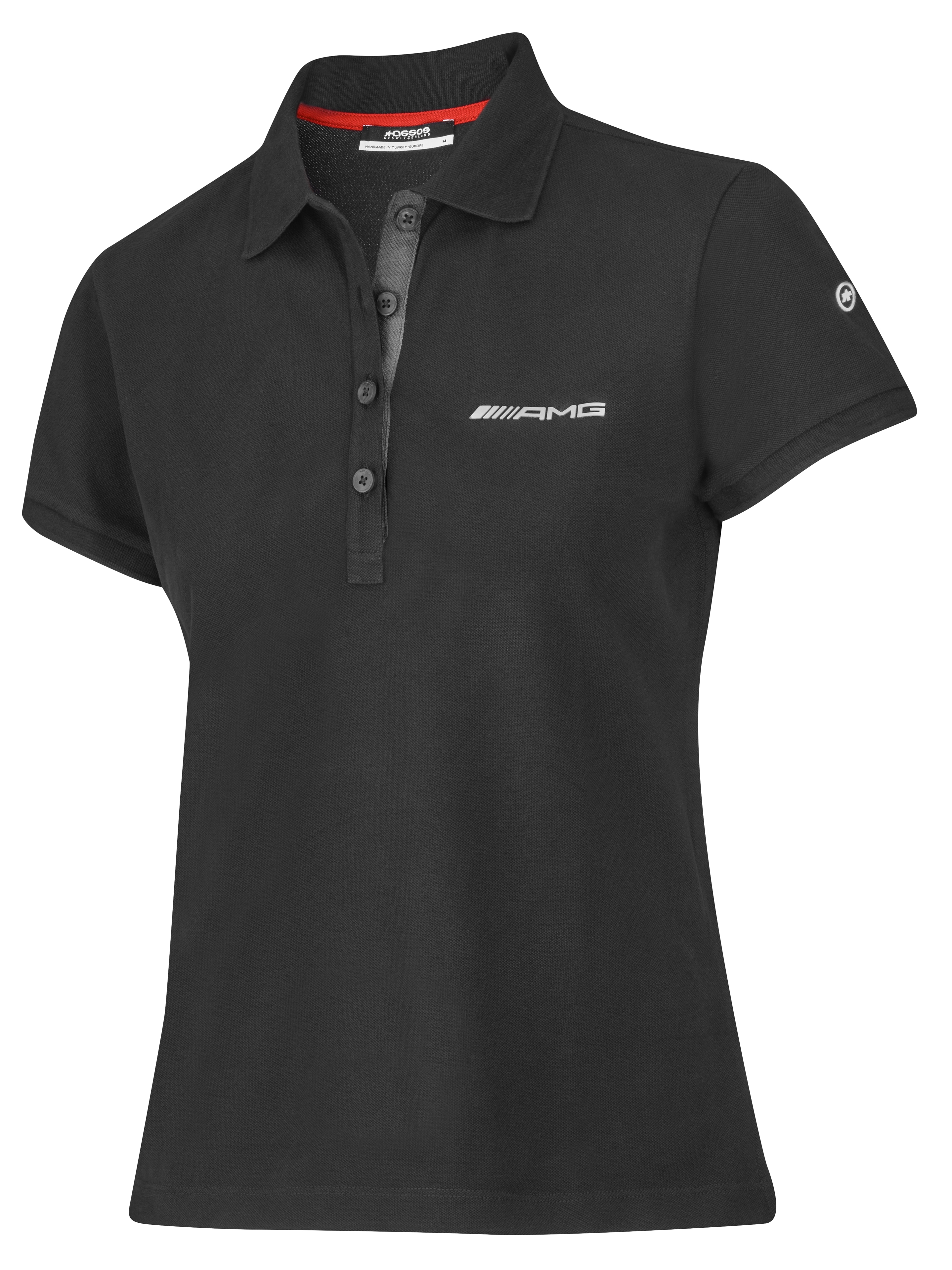 AMG Poloshirt Damen - schwarz, XXS