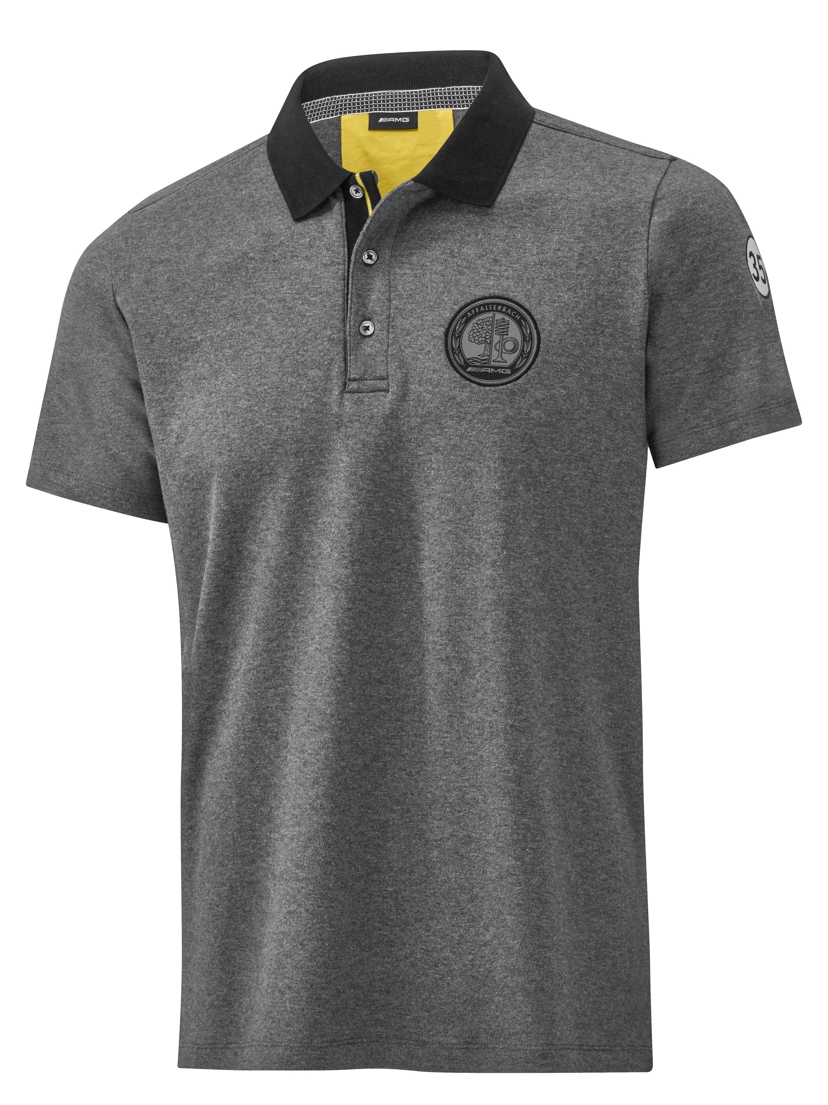AMG Poloshirt Herren - grau melange, XXL