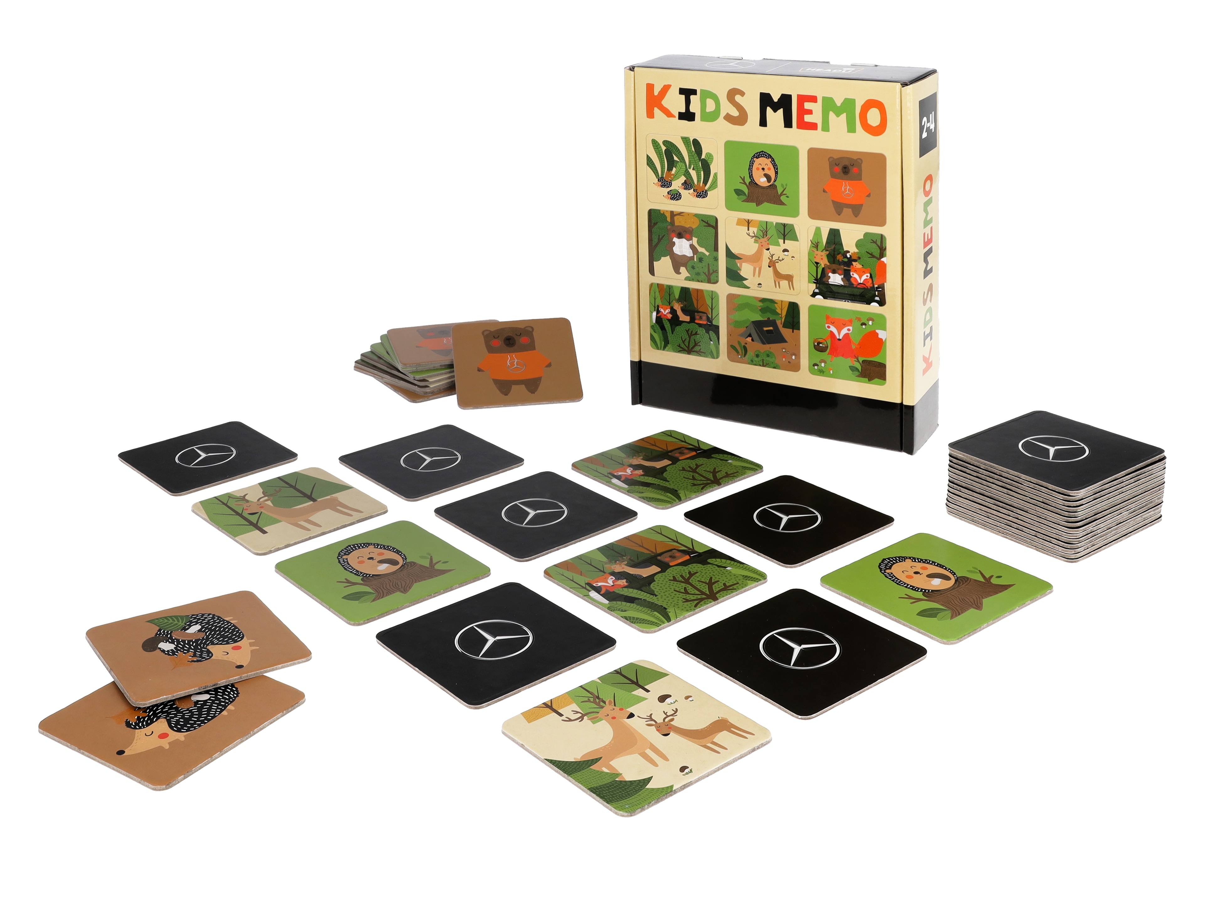 Kids Memo, Wald - bunt, Pappe, Headu