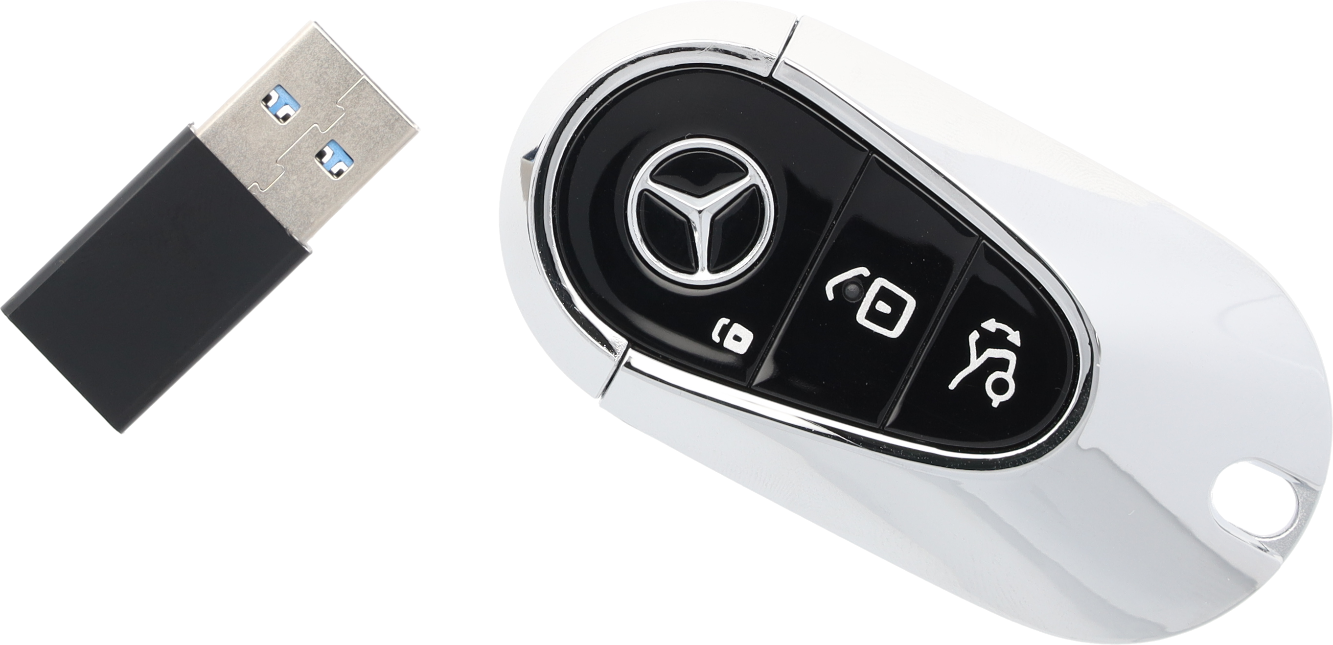 USB Stick Schlüssel, 64 GB - schwarz, Kunststoff