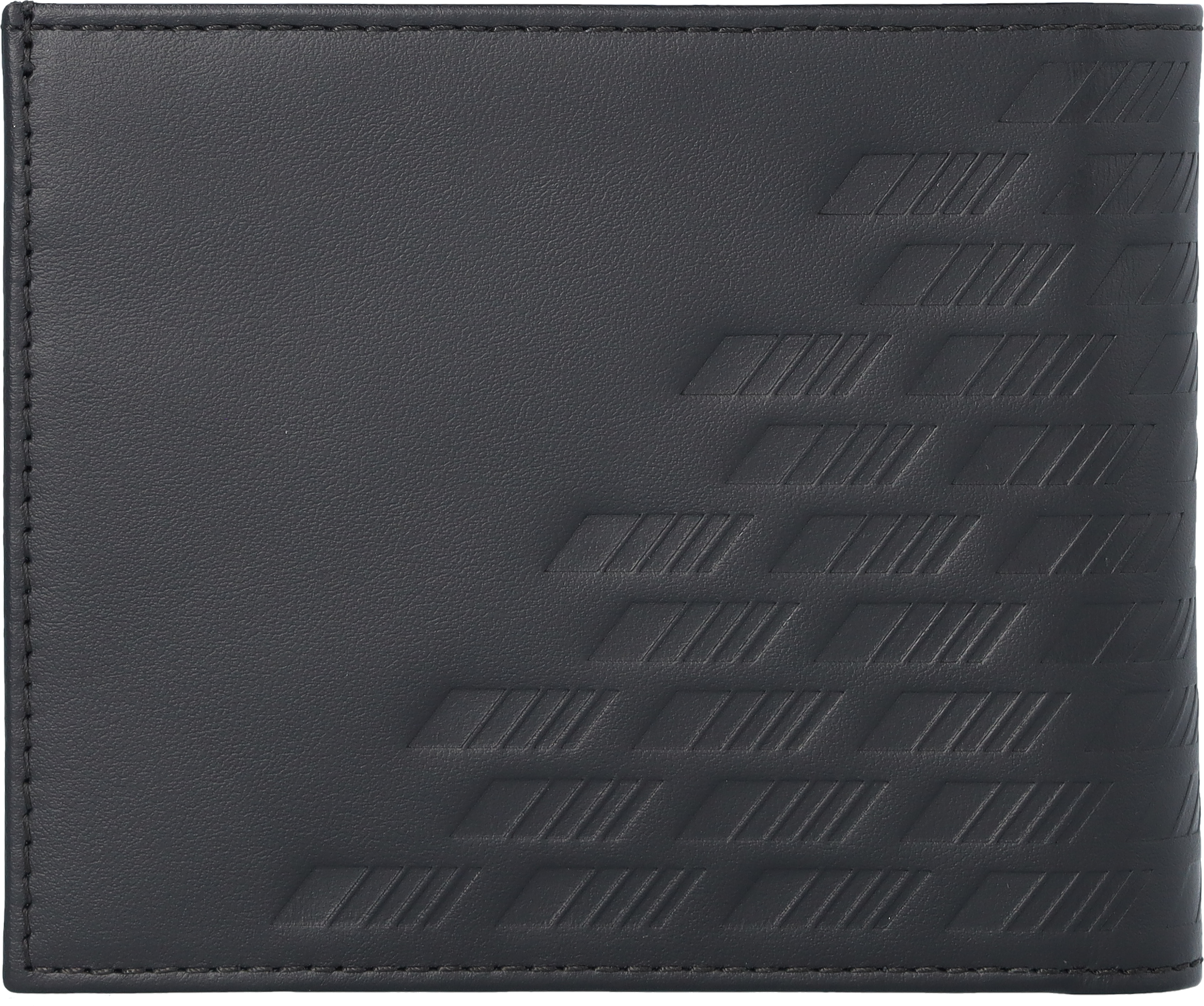 AMG Geldbörse, ohne Münzfach - schwarz, Rindleder