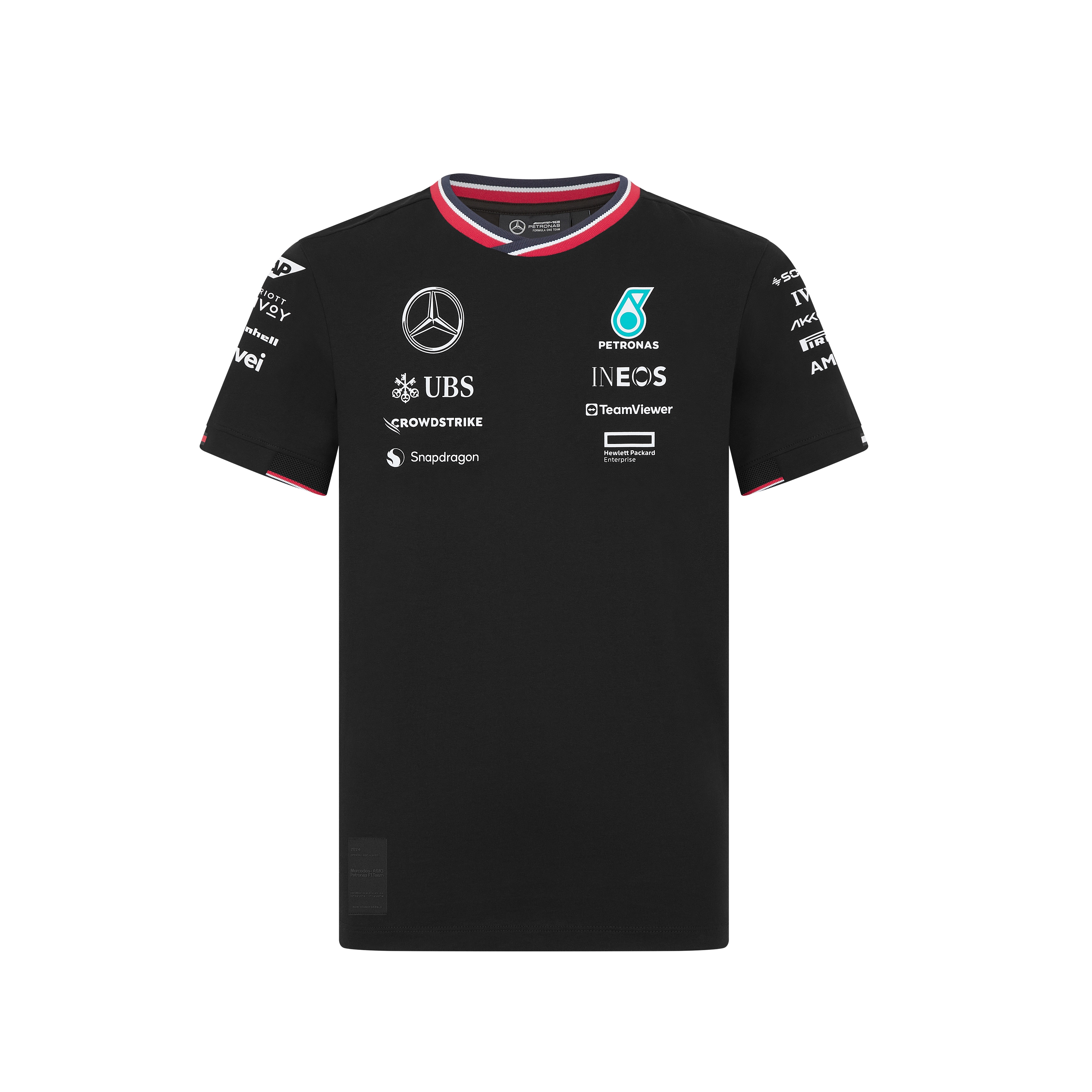 T-shirt dziecięcy, Kierowca, Mercedes-AMG F1 - czerń, 140