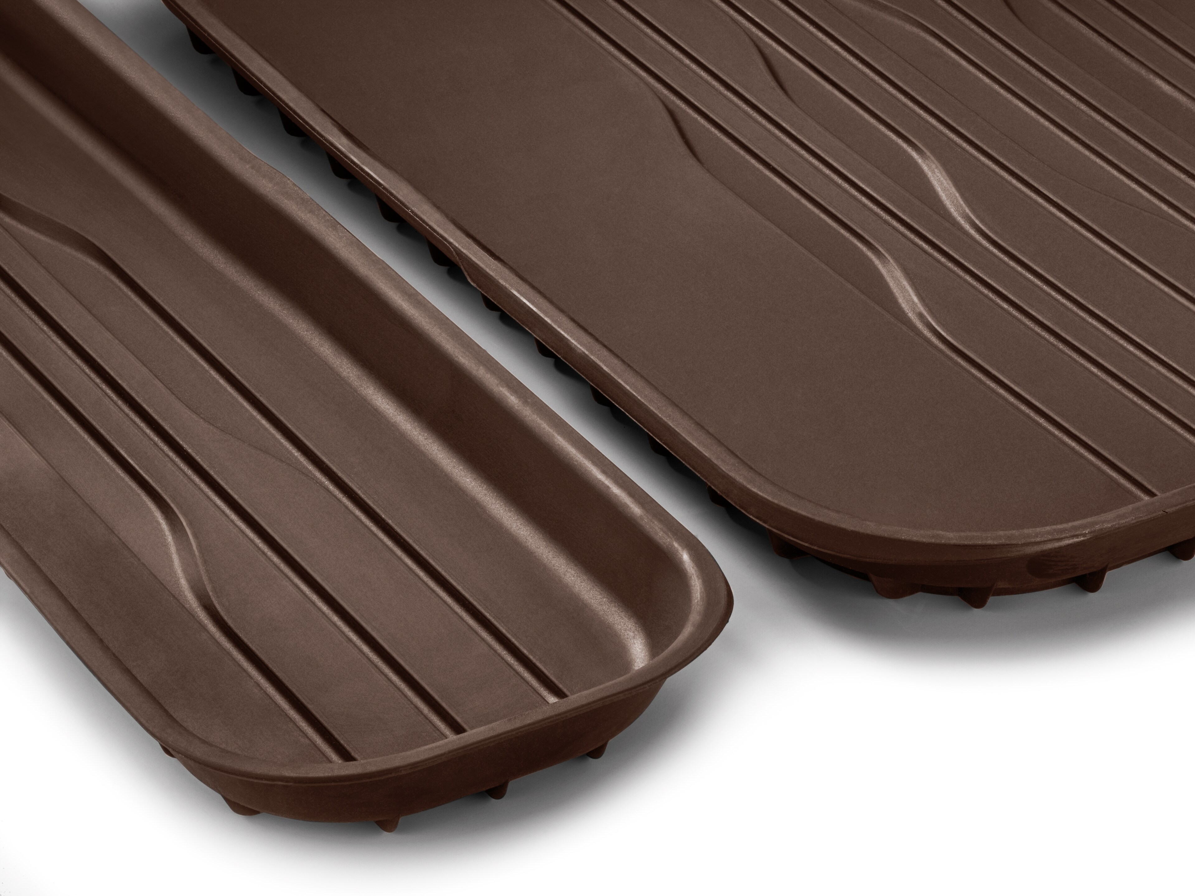 Allwettermatten, Dynamic Lines, 3. Sitzreihe, 2-teilig - LL/RL, balaobraun