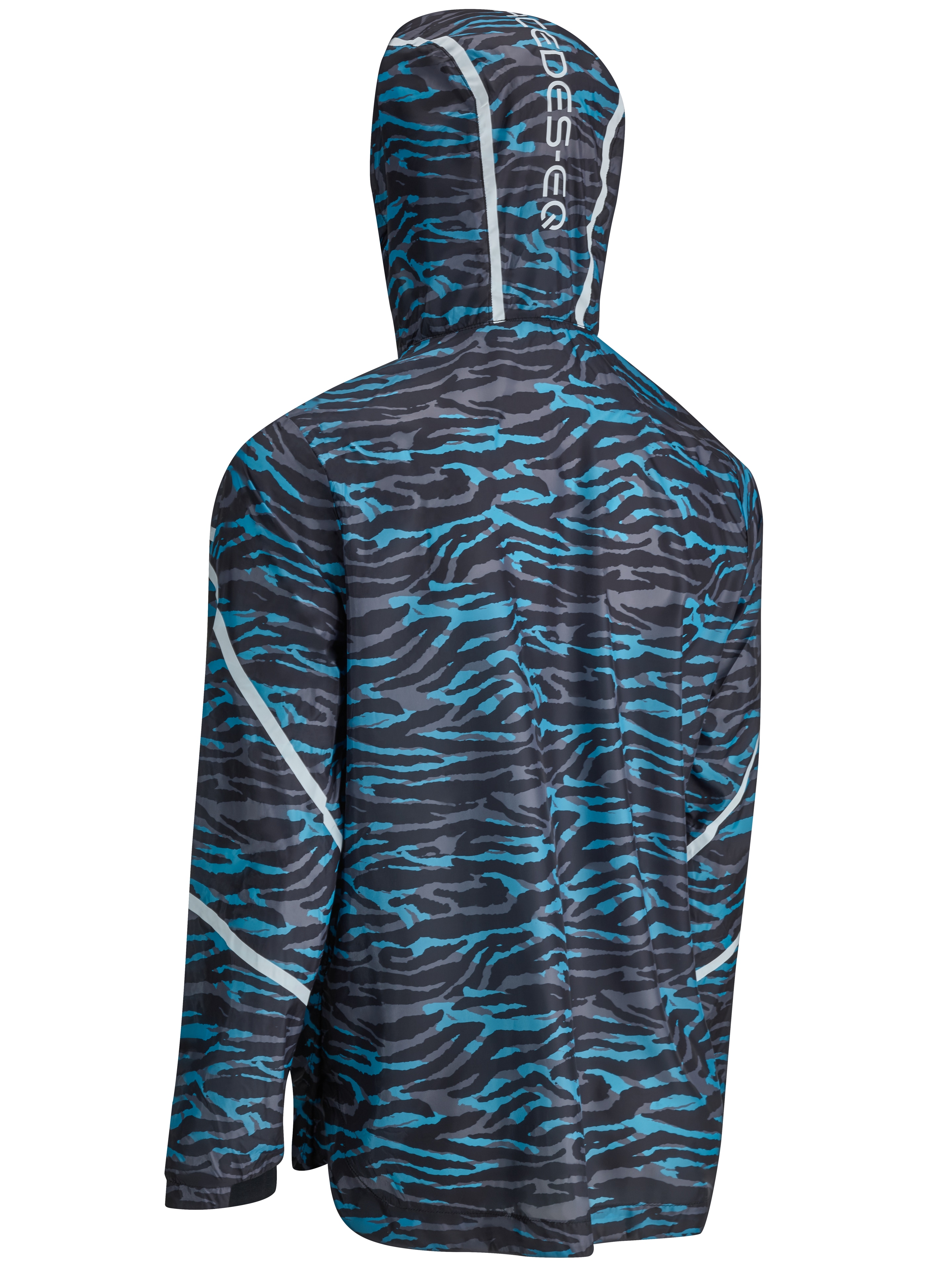 Lightweight-Jacke Herren - schwarz / blau / silberfarben, L