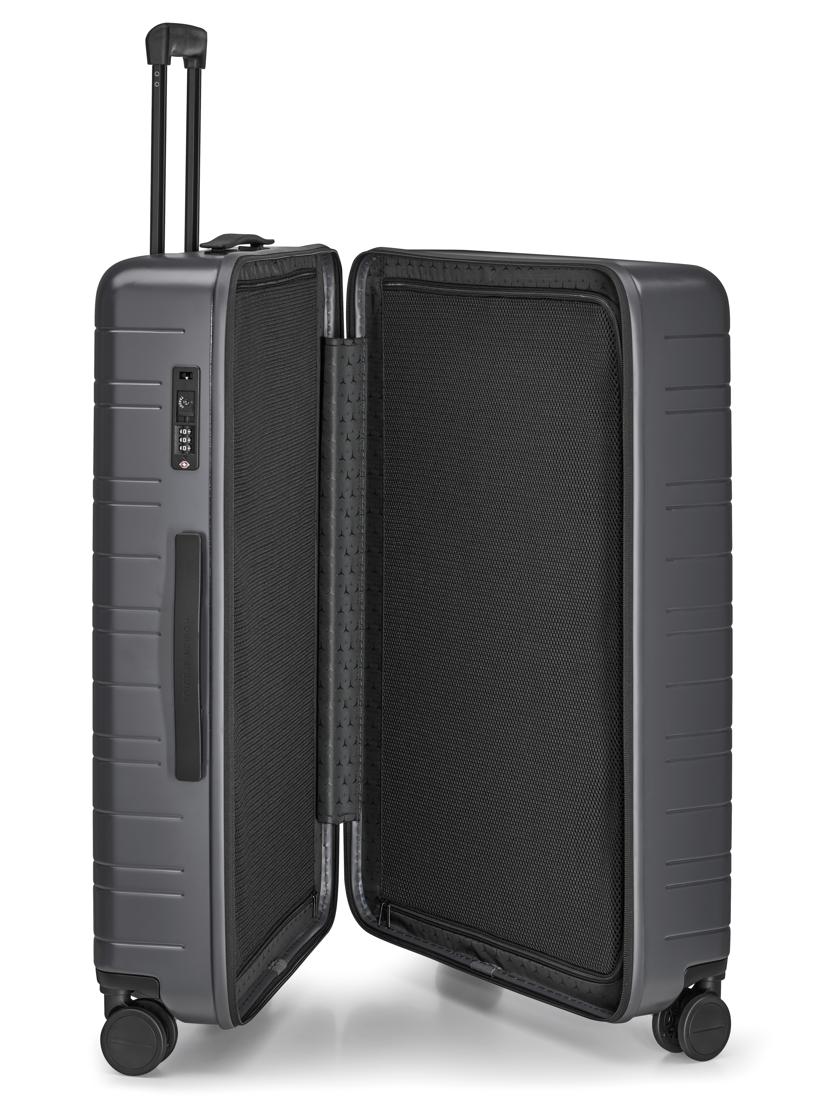 Koffer, H7 - graphit, Polycarbonat / Polyester, HORIZN STUDIOS, 90 l