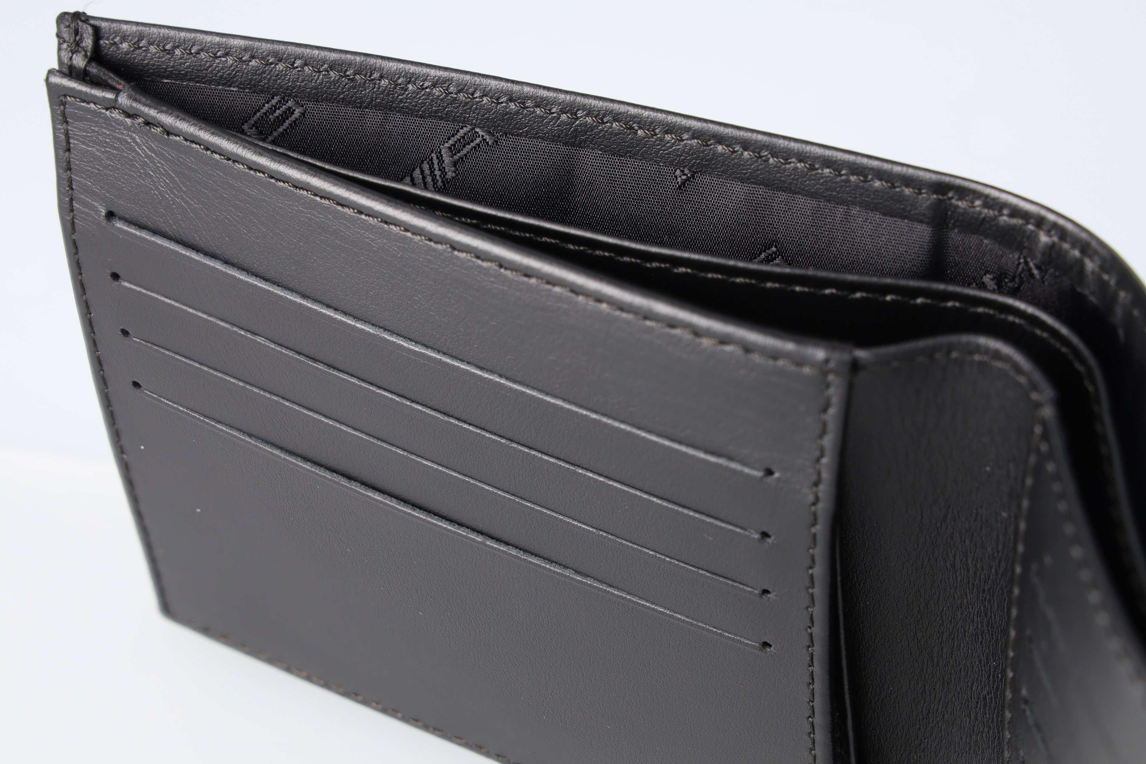 AMG Geldbörse - schwarz, Rindleder