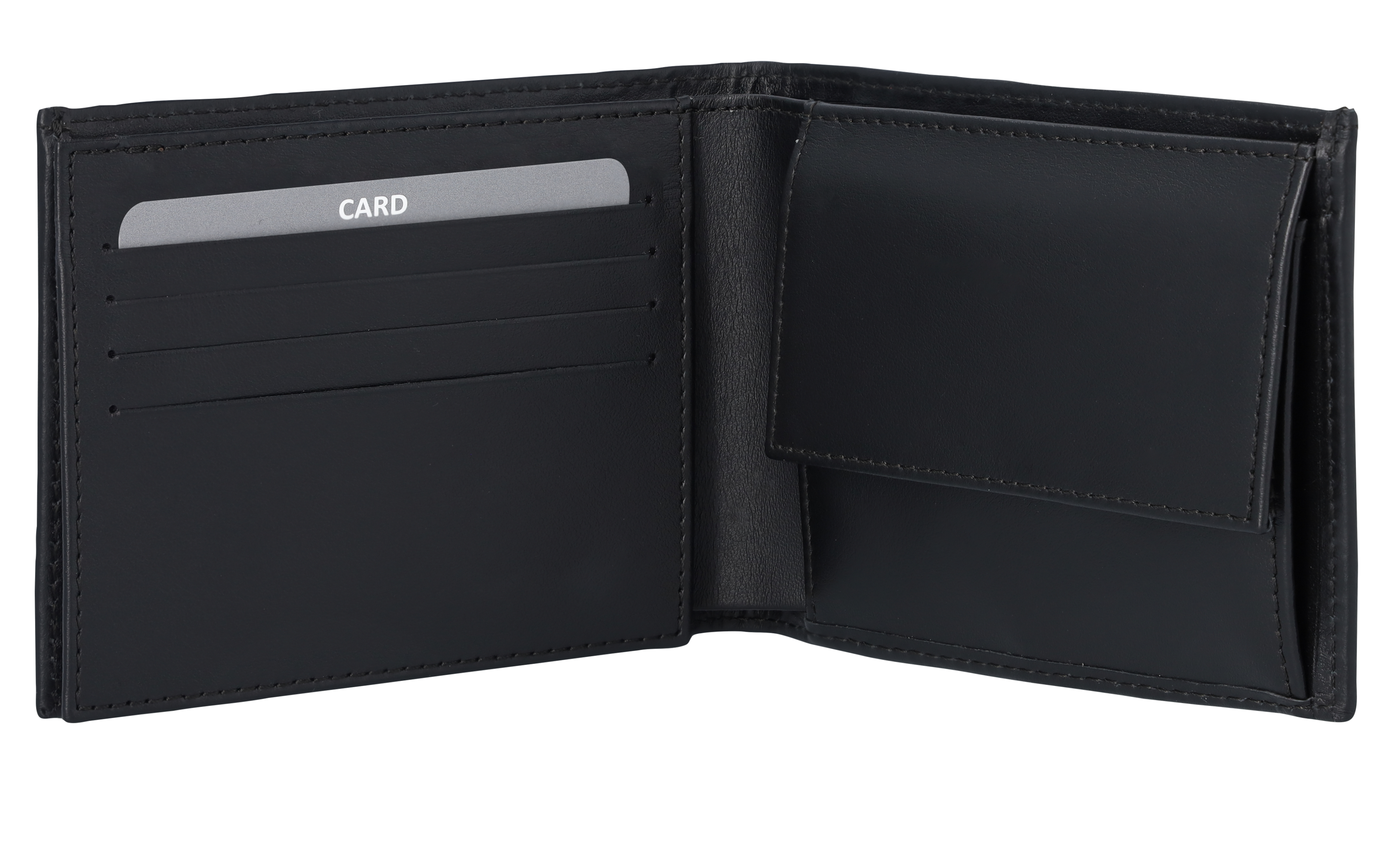 AMG Geldbörse - schwarz, Rindleder