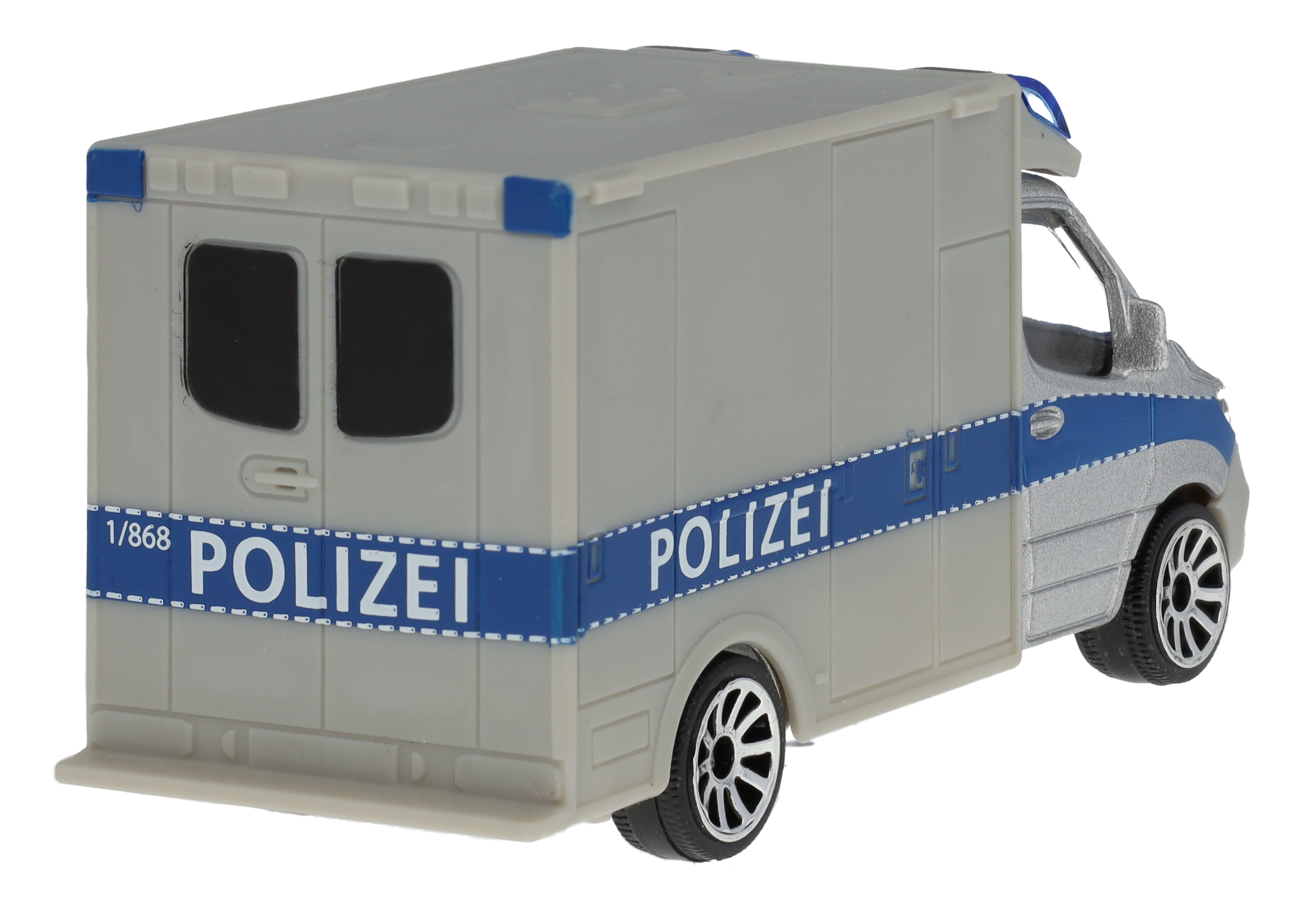 Sprinter, Polizei - silberfarben, Majorette, 7,62 cm (3 Zoll)