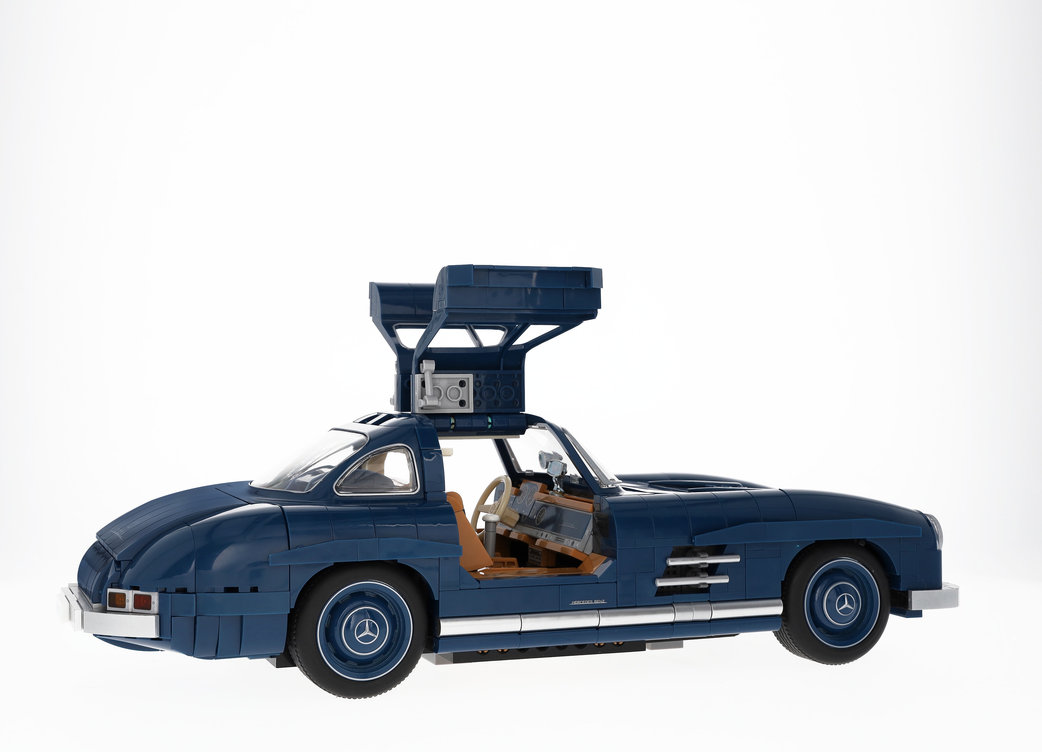 300 SL W 198 (1954-1957), Element zaciskowy do modelu - niebieski, Mattel, 1:12
