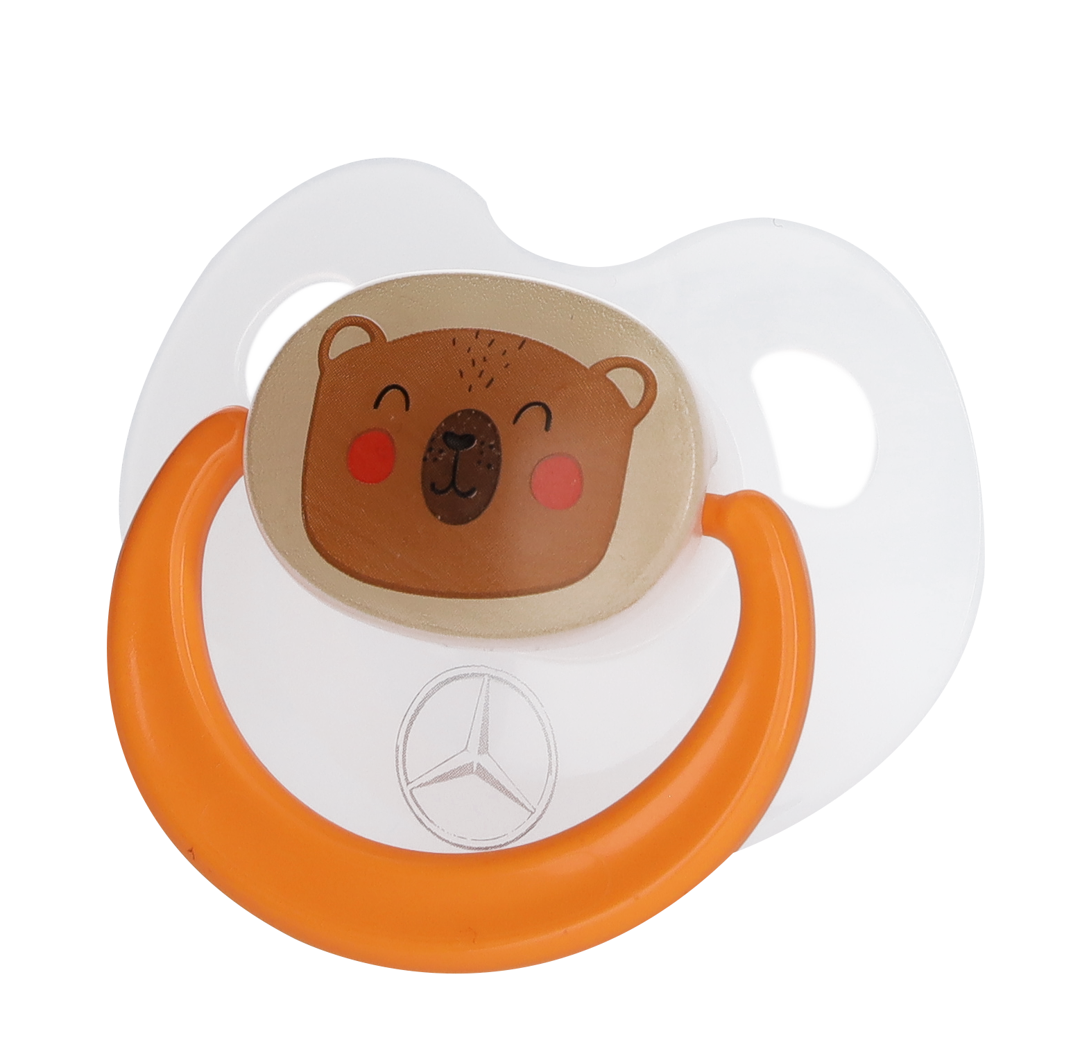 Smoczki, Las - biały półprzezroczysty / pomarańczowy, tworzywo sztuczne / silikon, BABY-NOVA