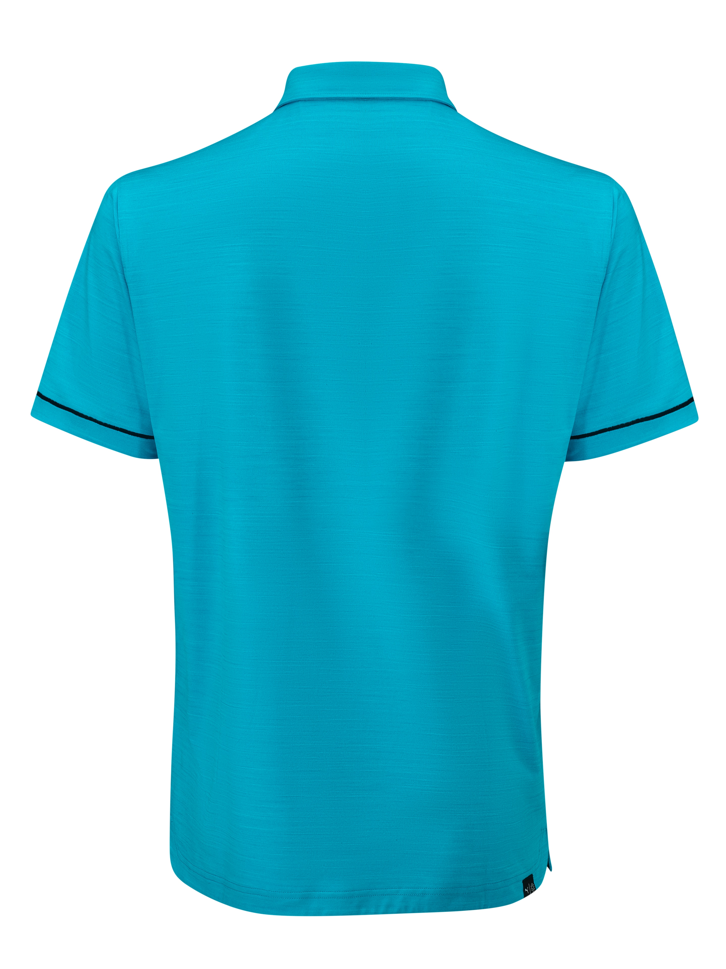 Męska koszulka polo na pole golfowe, Cloudspun Haystack - aqua blue, M