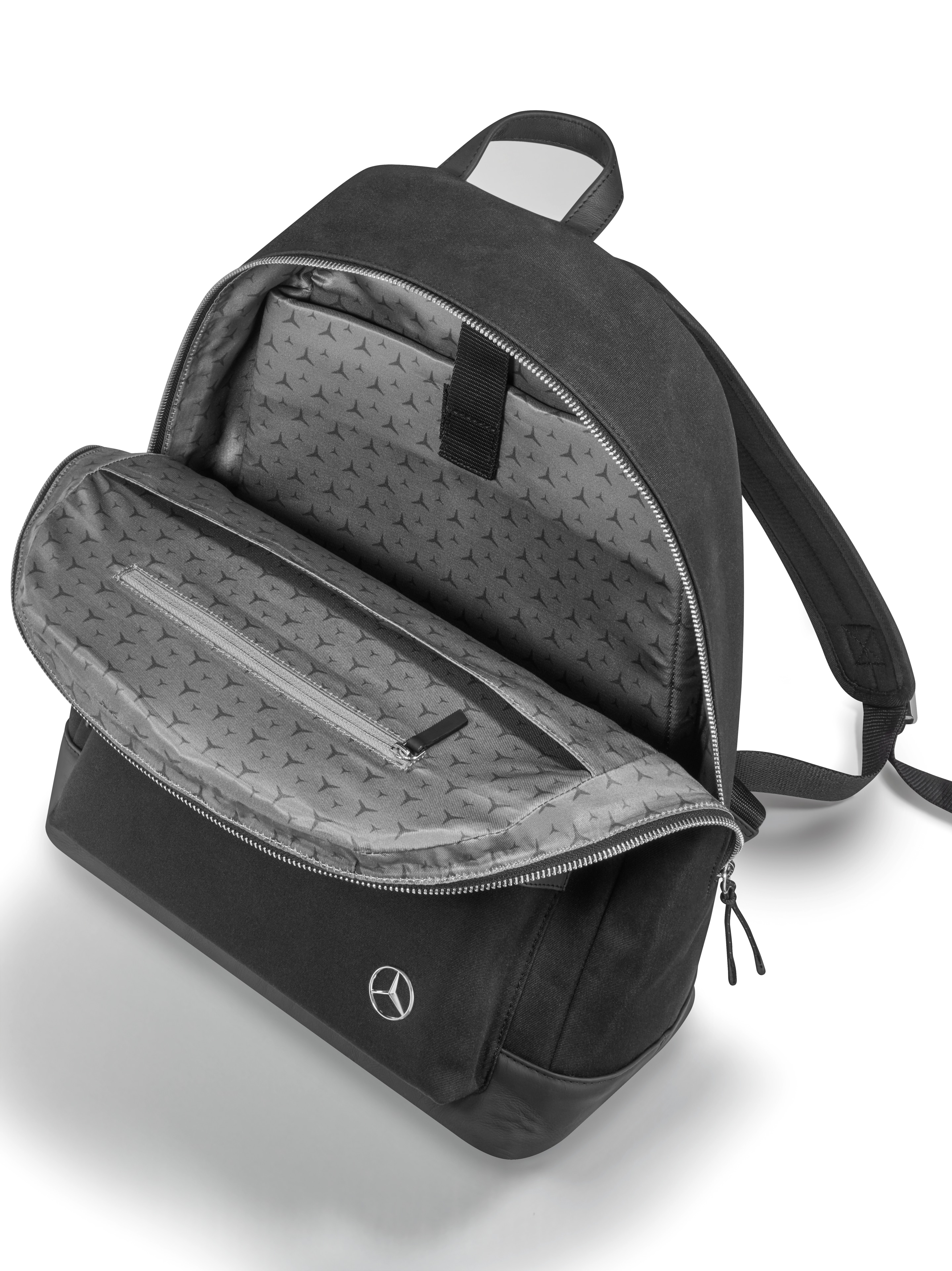 Rucksack - schwarz, Polyester (recycelt)