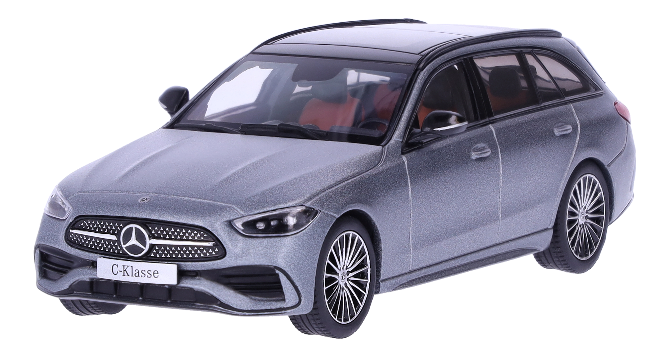 C-Klasse, T-Modell, AMG Line, S206 - designo selenitgrau magno, Herpa, 1:43