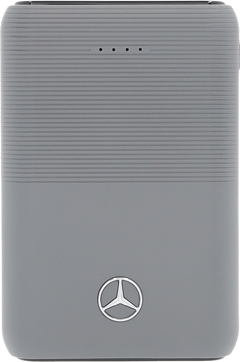 Powerbank, 10.000 mAh - szary, tworzywo sztuczne