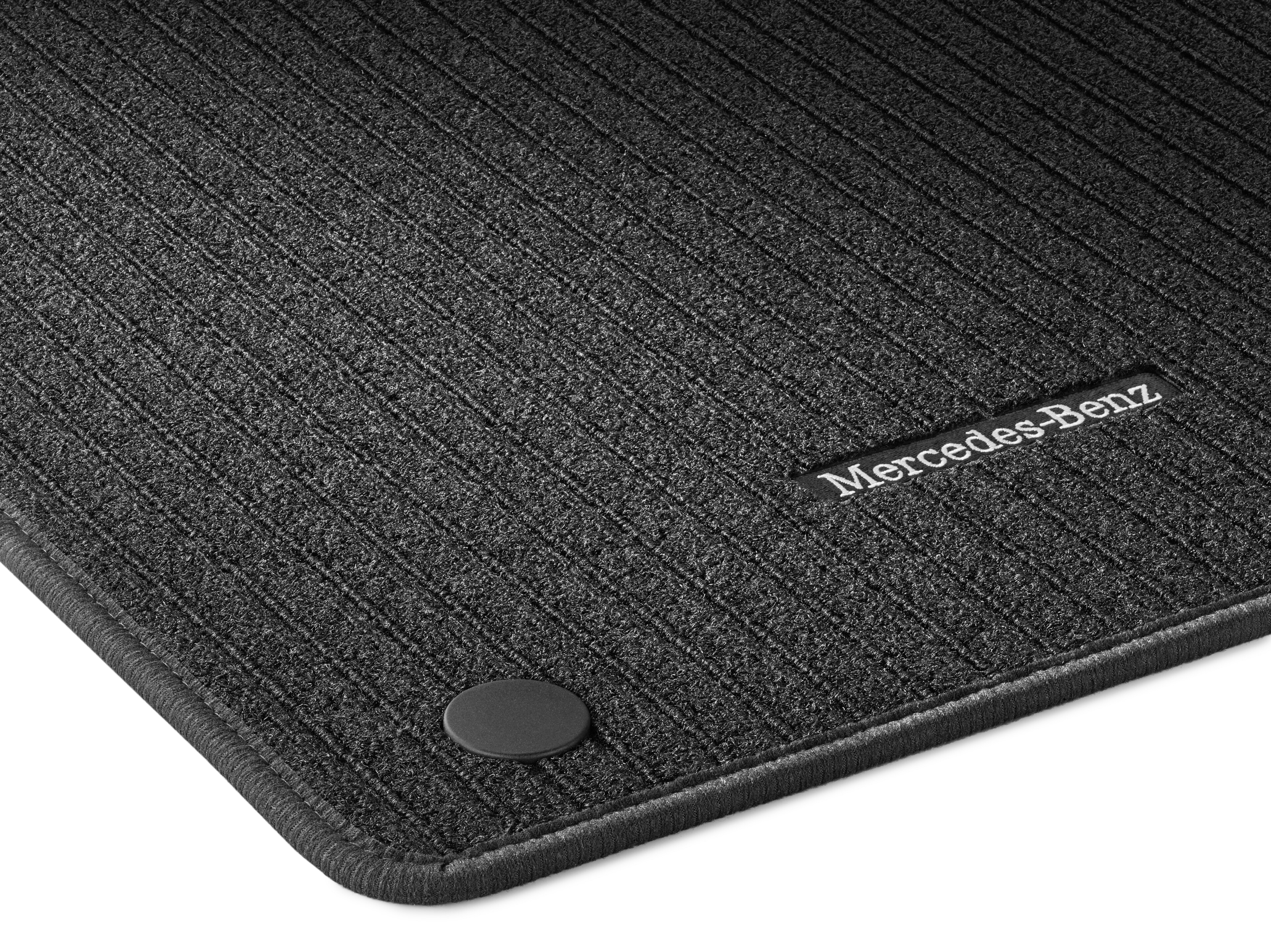 Maty rypsowe CLASSIC, Maty po stronie kierowcy i pasażera, Zestaw 2-częściowy, bez H00 - kierownica z lewej strony, czerń