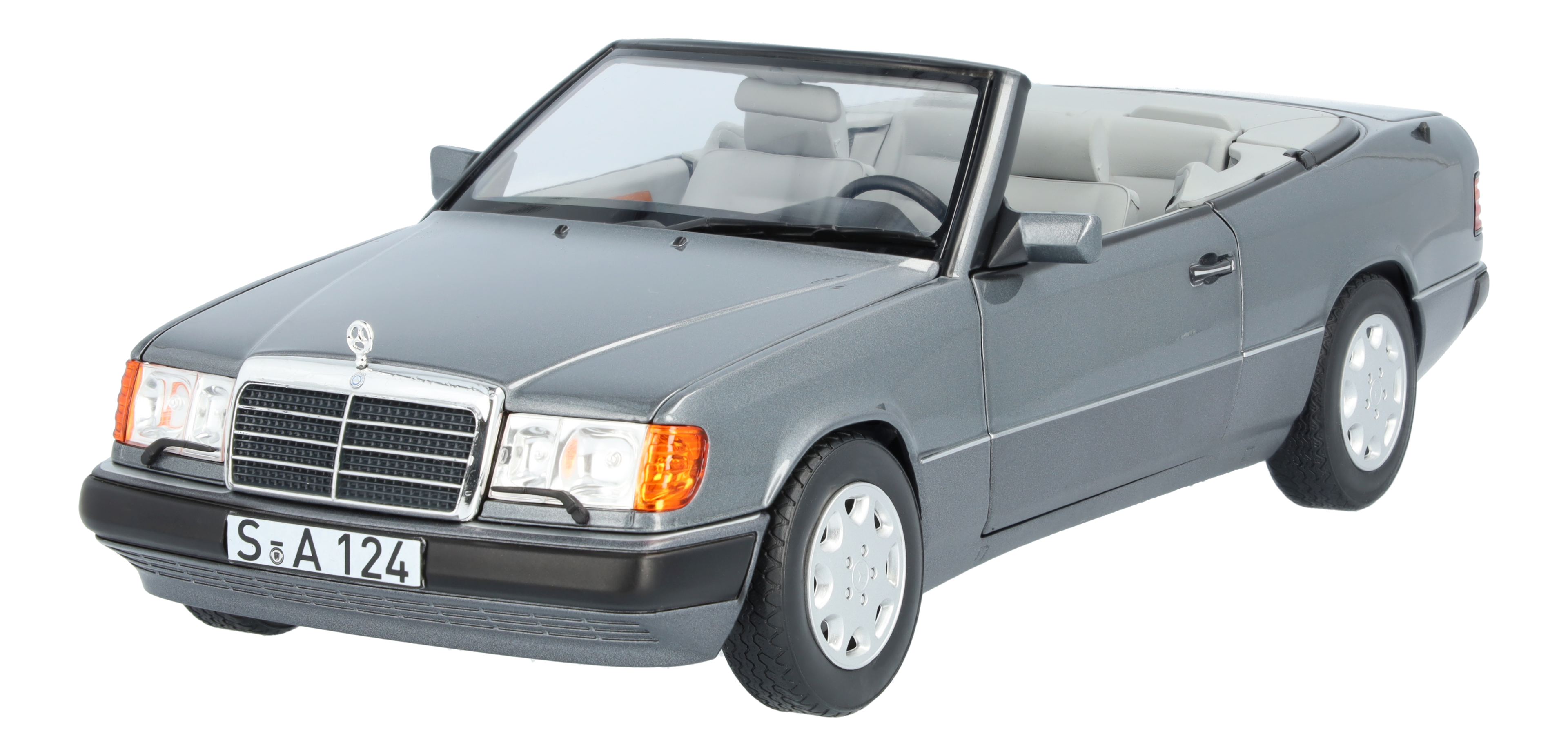 300 CE-24 Cabriolet A 124 (1991-1993) - perlmuttgrau, Norev, 1:18