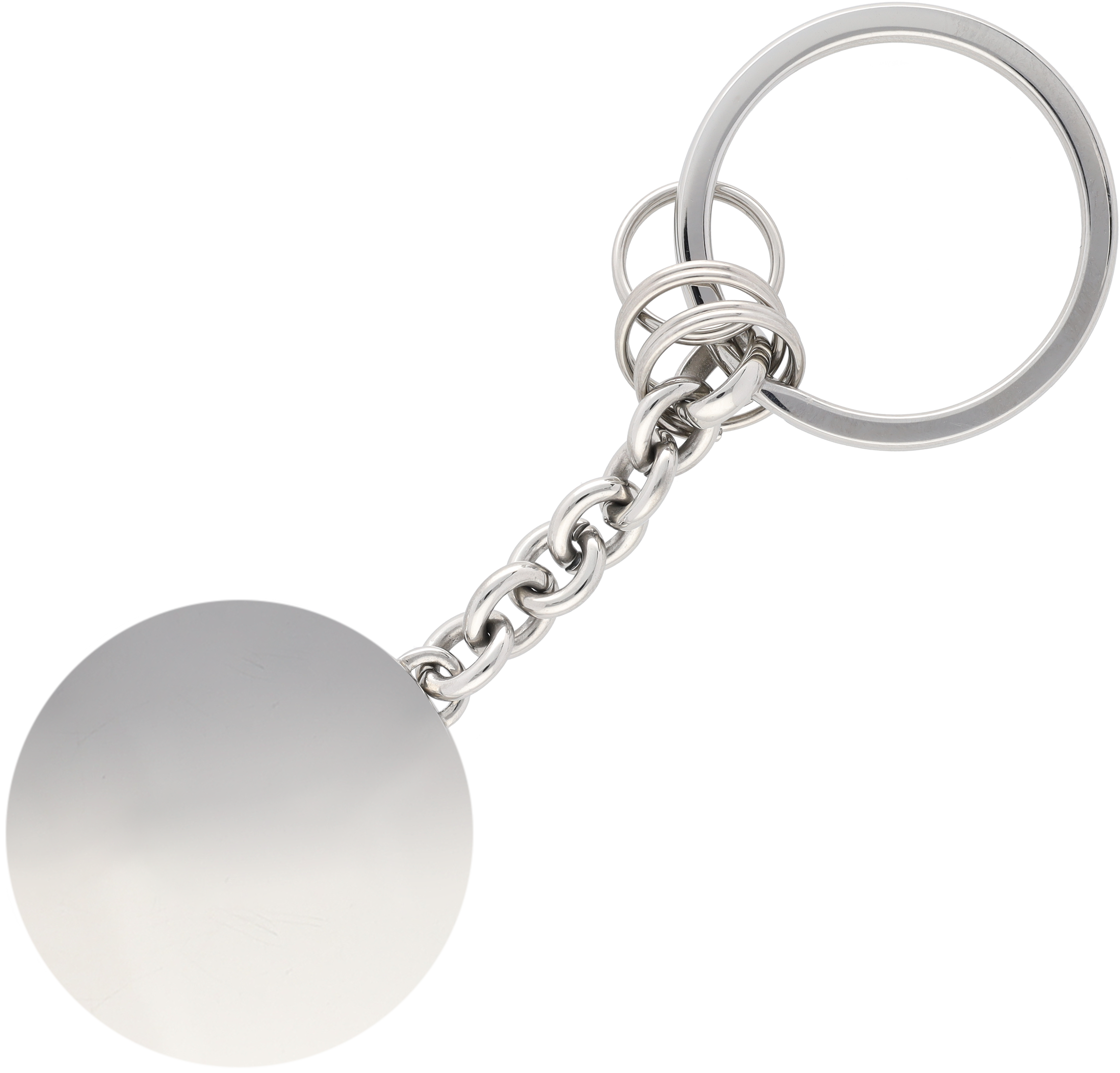 Breloczki do kluczy, St. Tropez - srebrny, stal nierdzewna / szkło kryształowe, polerowane