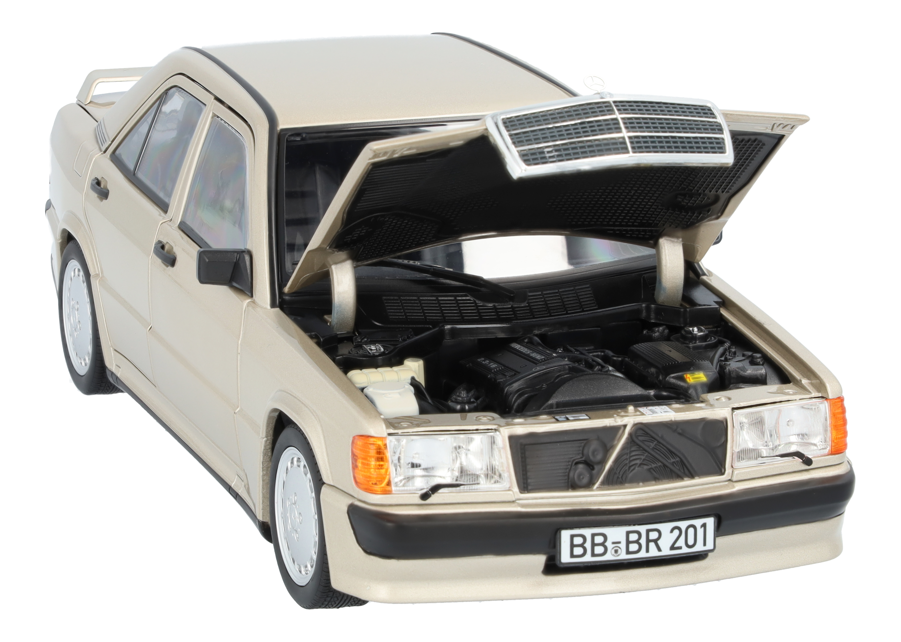190 E 2.3-16 W 201 (1984-1988) - silberfarben, Norev, 1:18