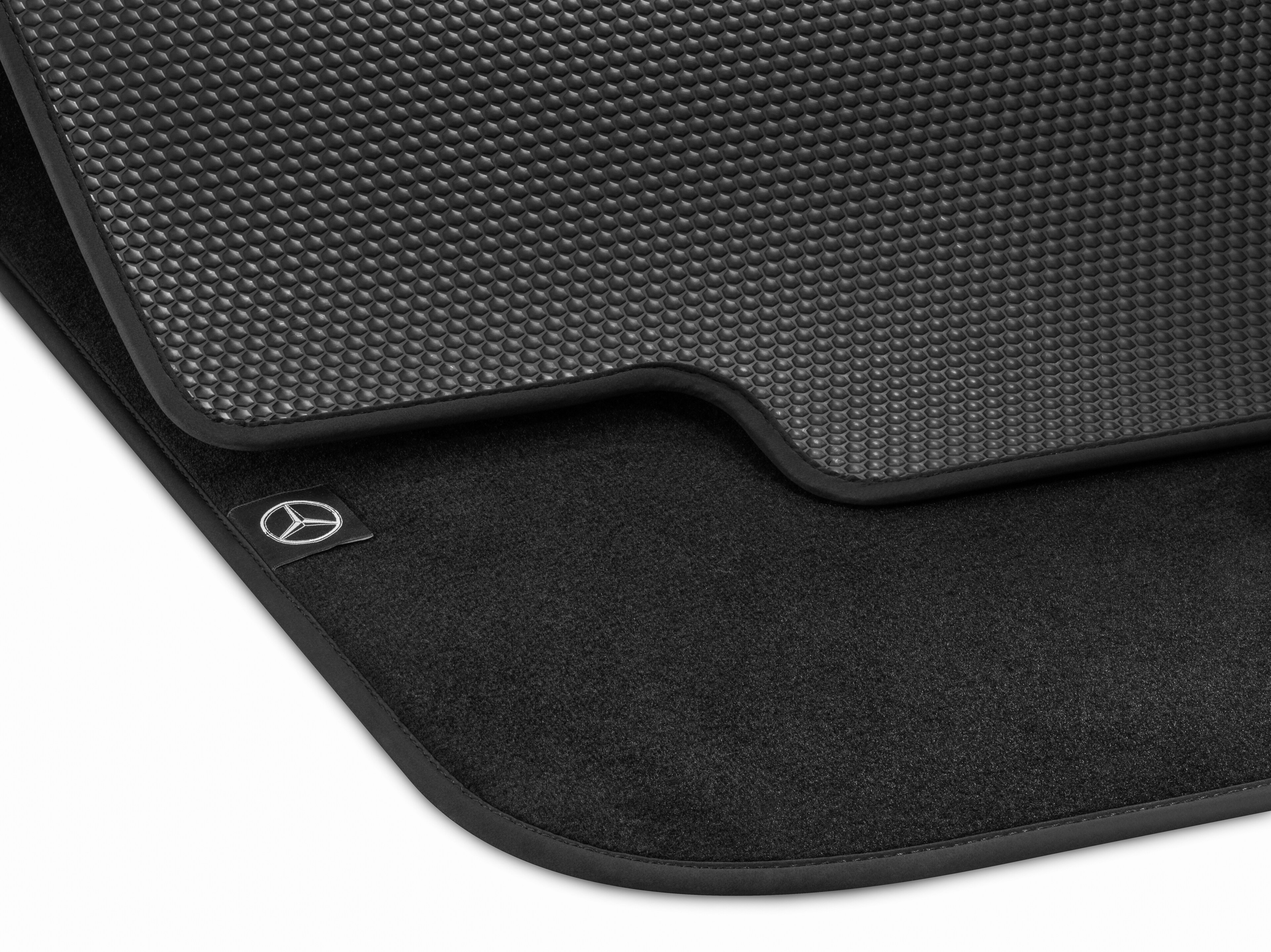 Mata odwracalna, dokładnie dopasowane - czerń, poliamid / TPE