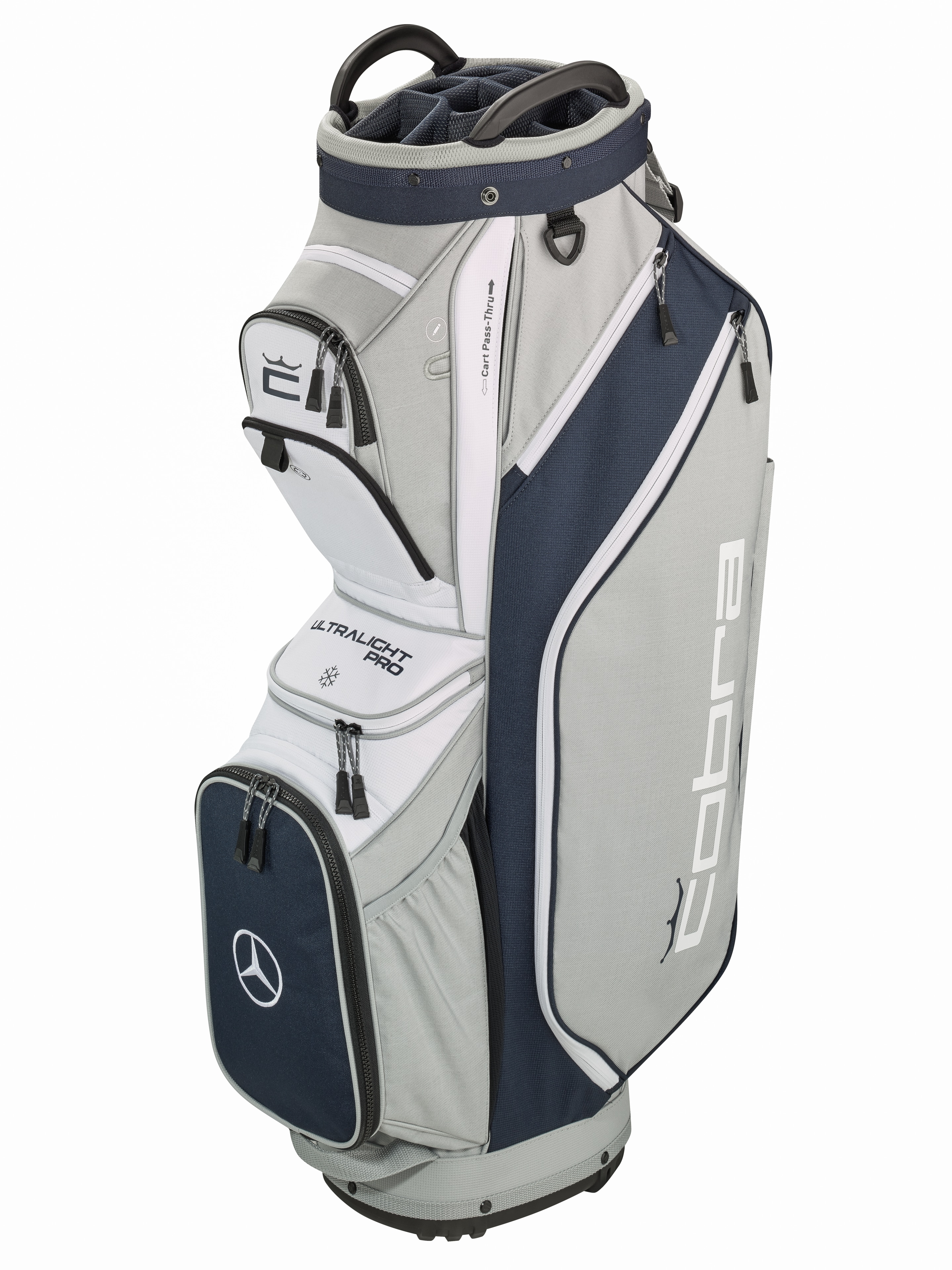Golf-Cartbag, Ultralight Pro - grau / navy, Polyester
